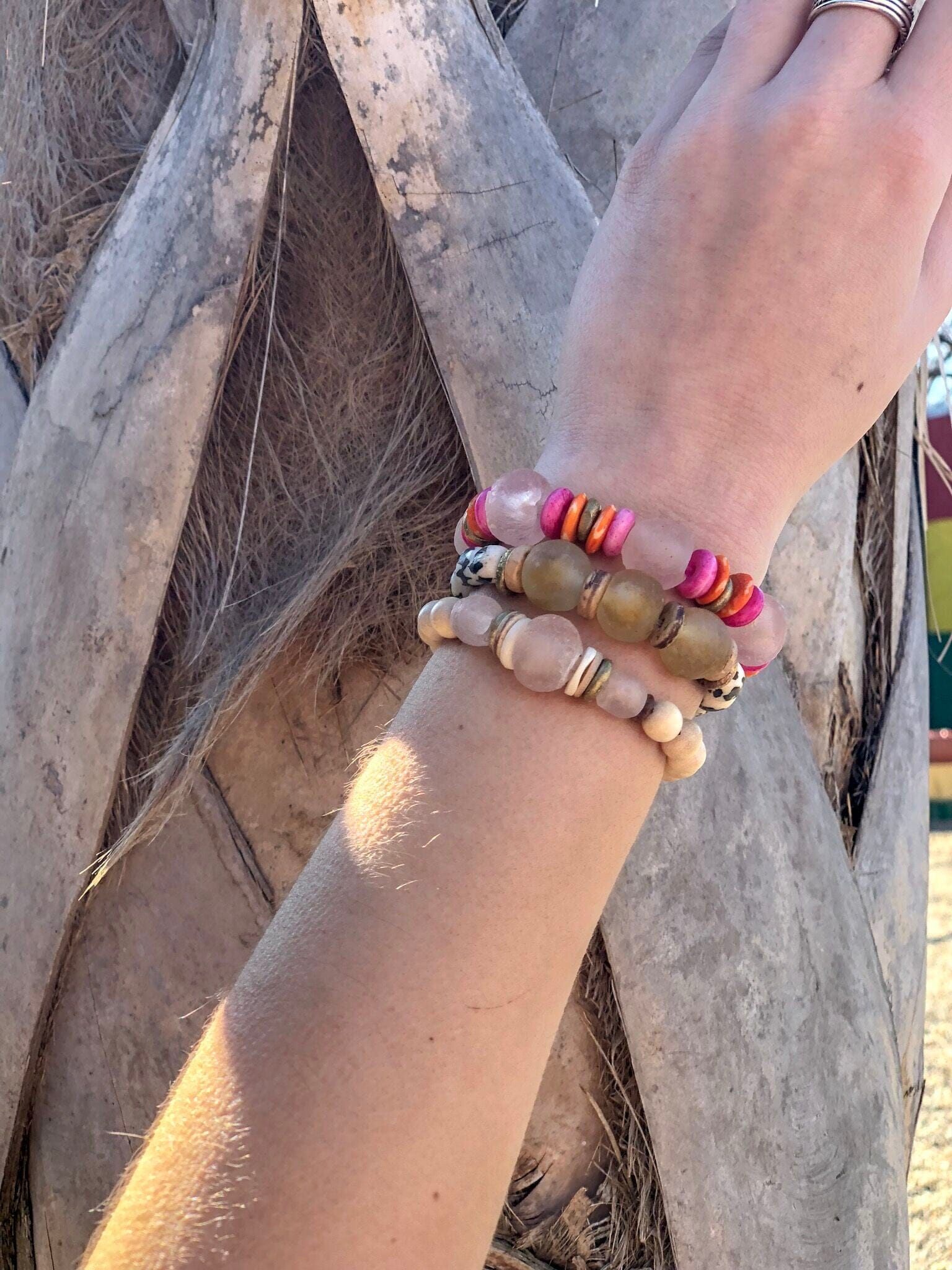 Tribal Stack Bracelet | Black Batik