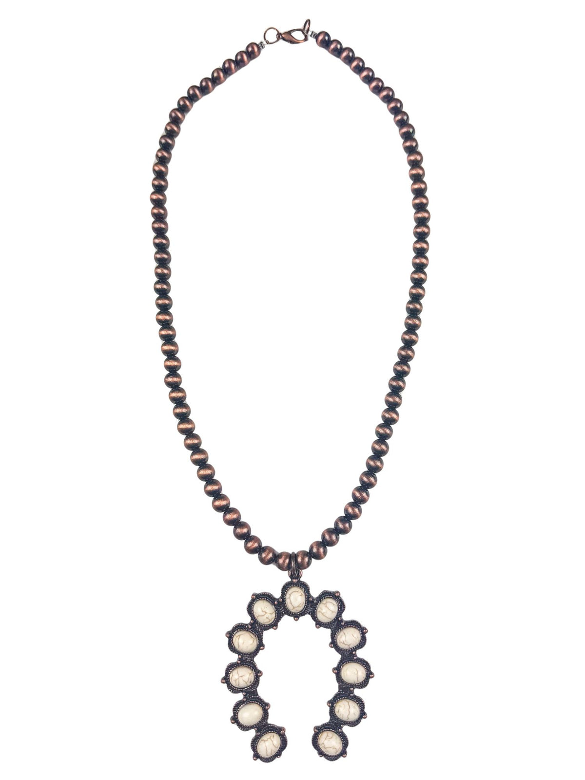 Squash Blossom Necklace | White | Final Sale