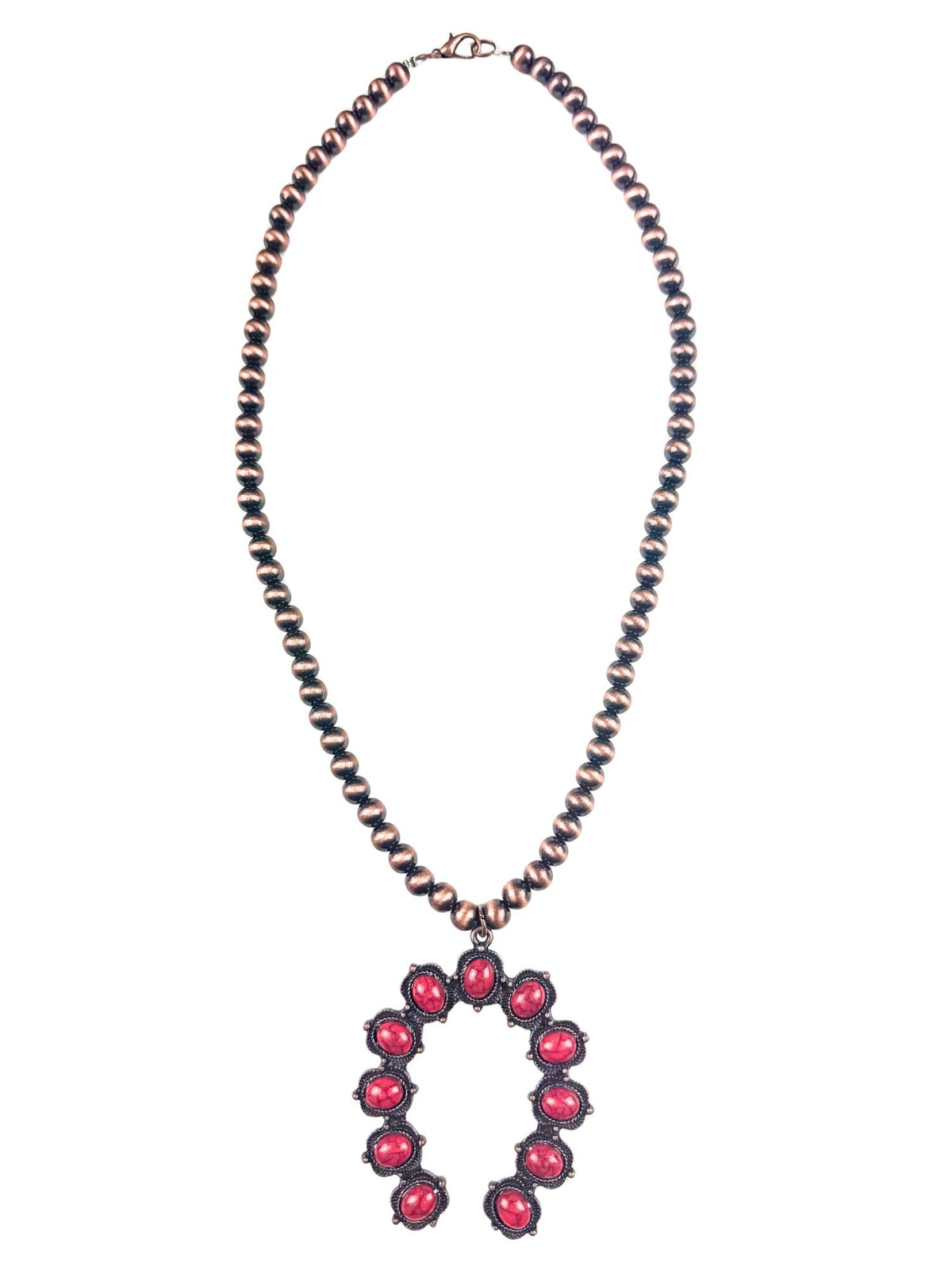 Squash Blossom Necklace | Red | Final Sale