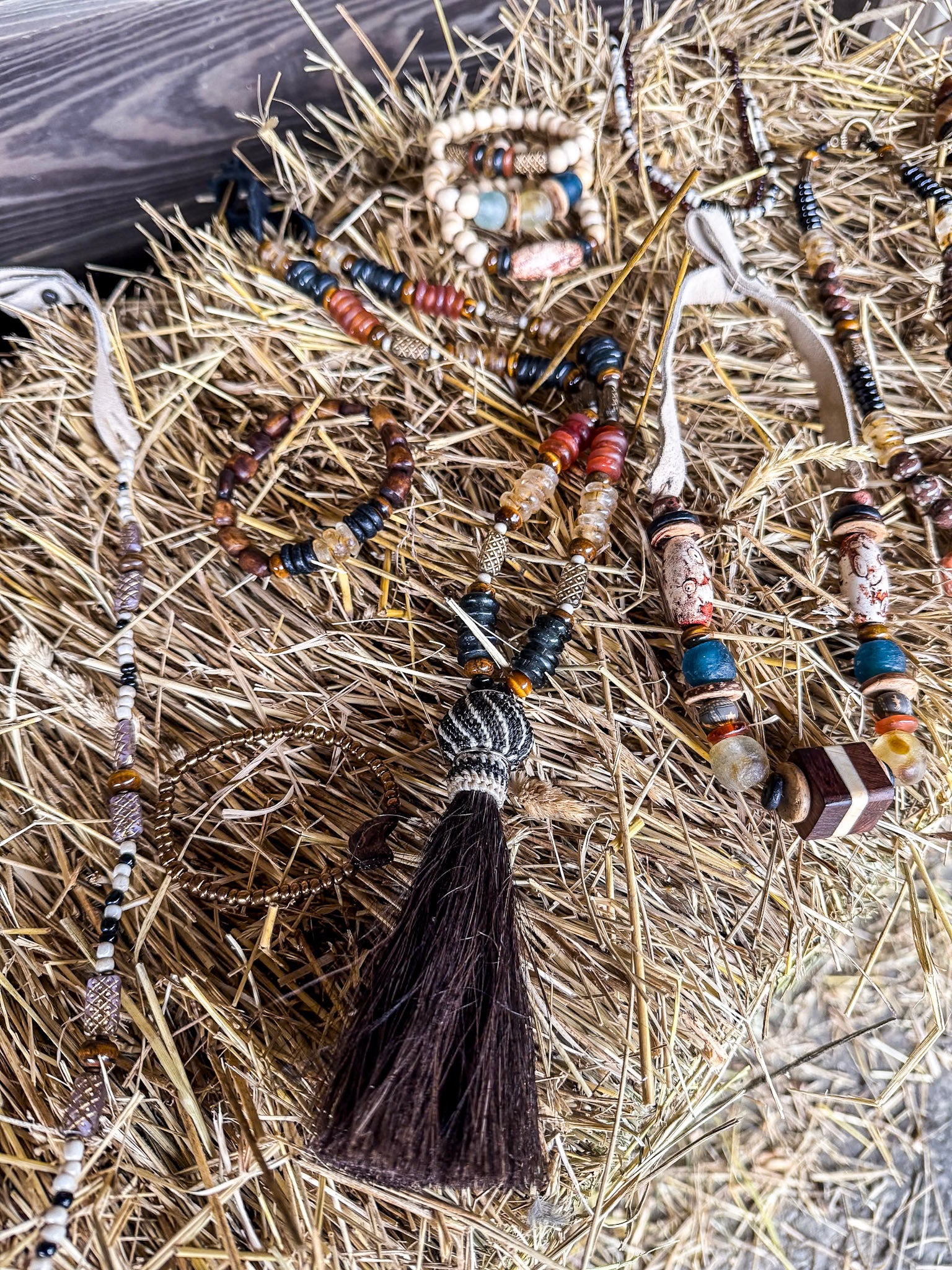 Slim Horse Hair Necklace | Black Equestrian
