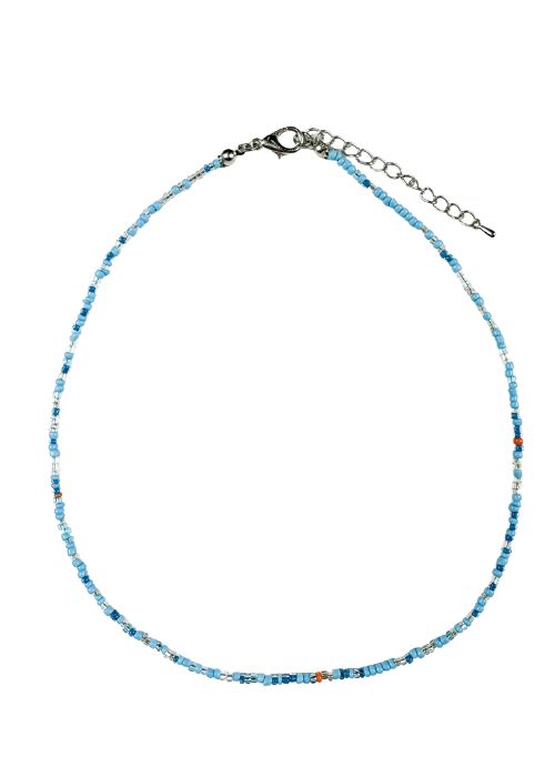 Eras Seed Necklace| Blue