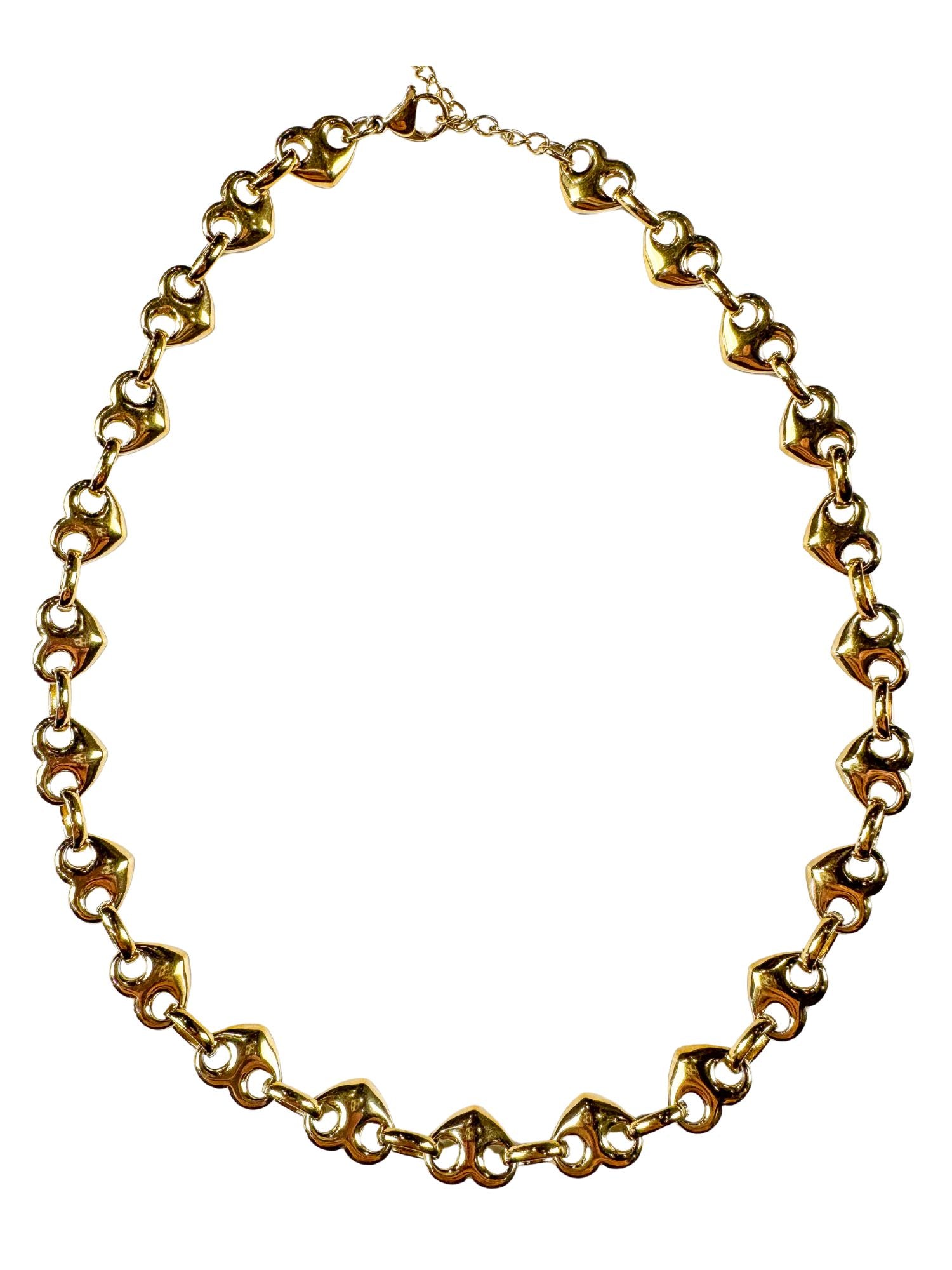 Heart Chain Necklace | Gold | Final Sale