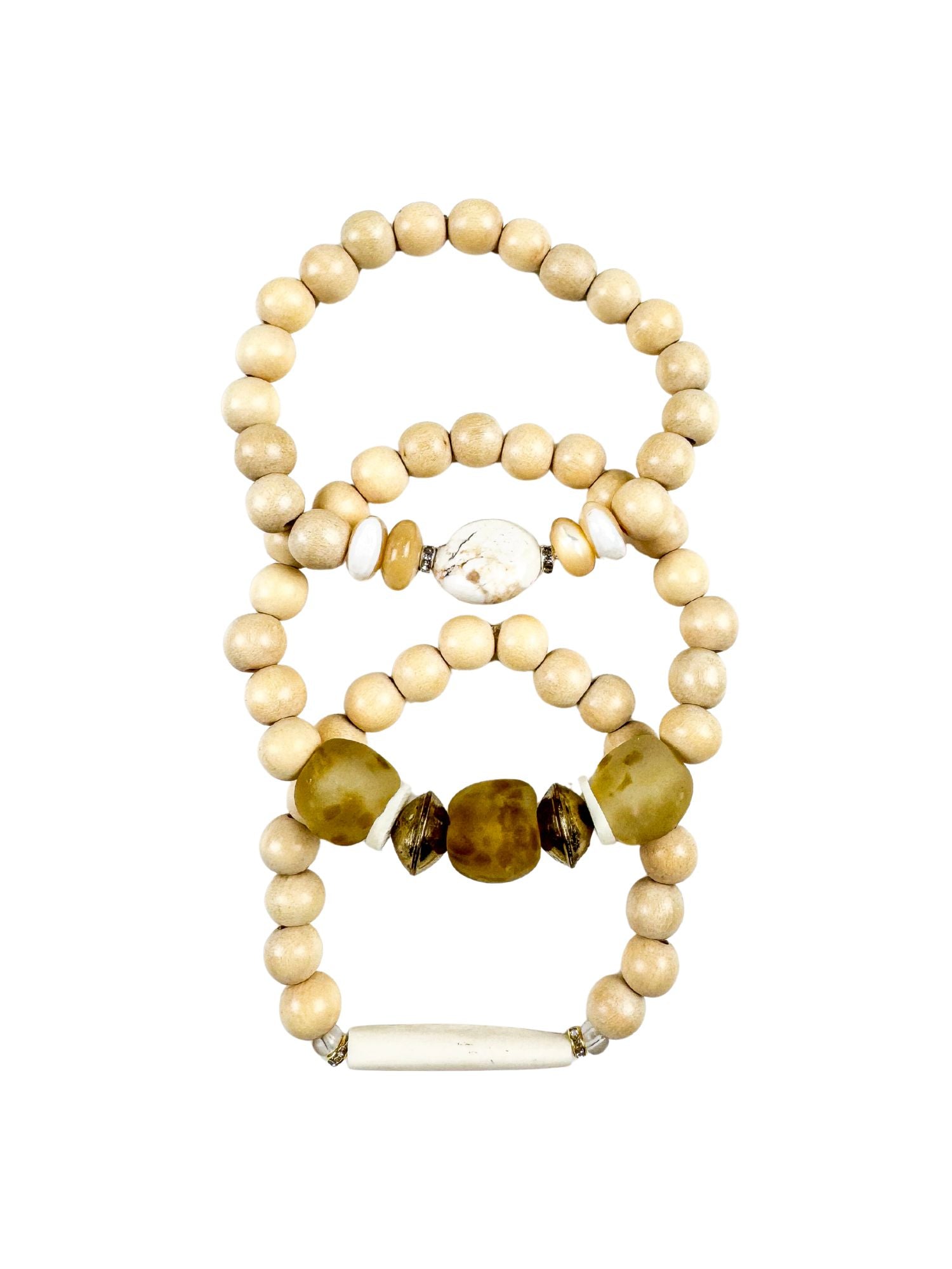 Trio Stack Bracelet Set | Golden Hour
