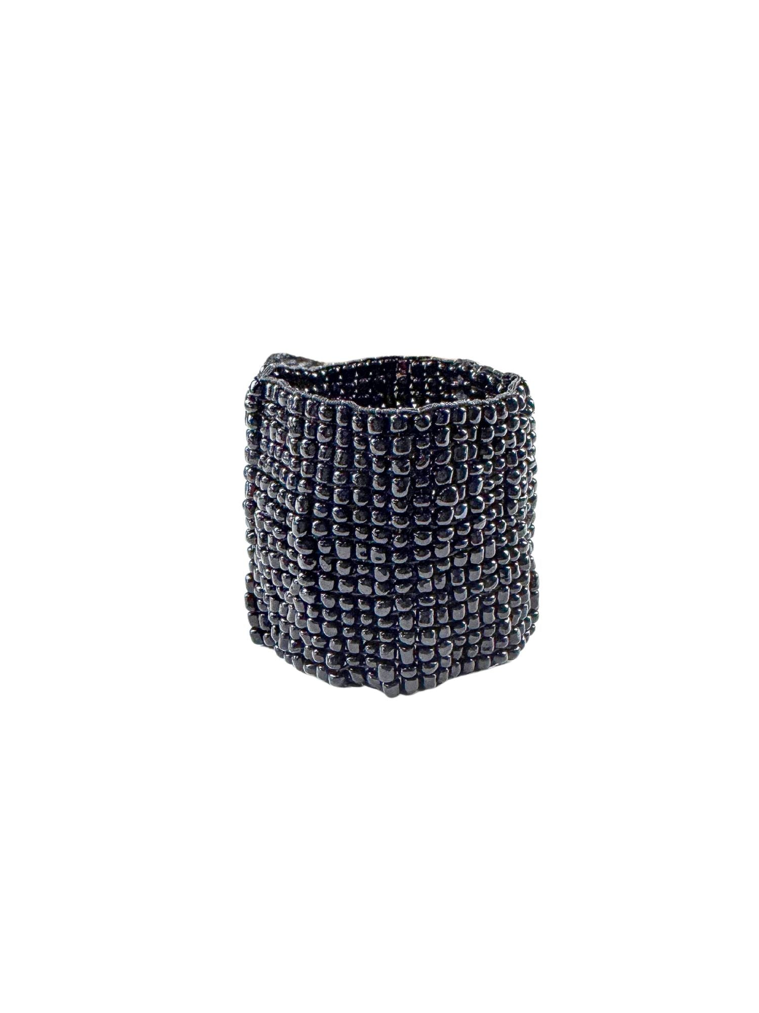 Beaded Stretch Bracelet | Black | Final Sale