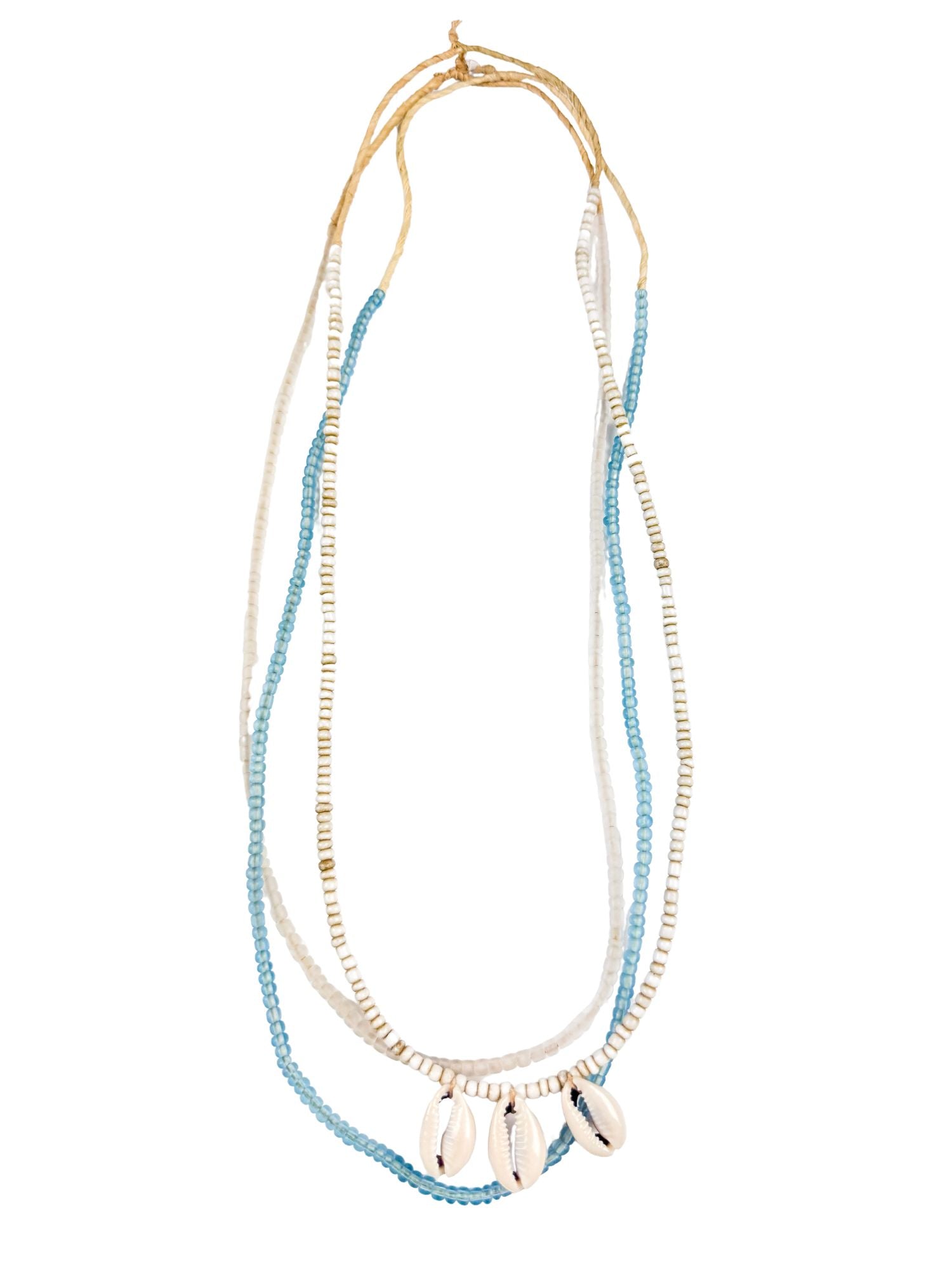Layer Necklace Set | Aqua Cowrie
