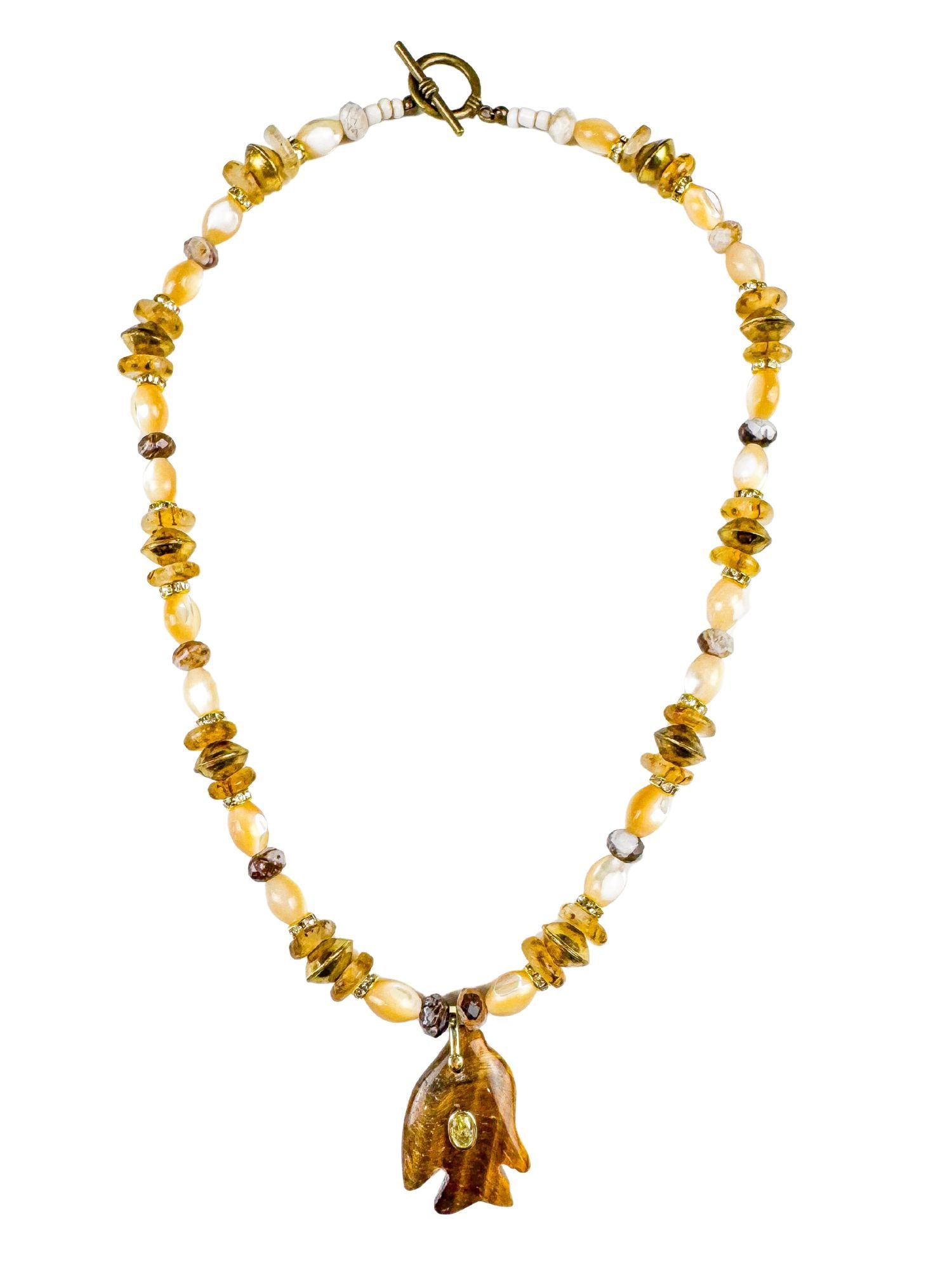 Classic Fish Necklace | Brown