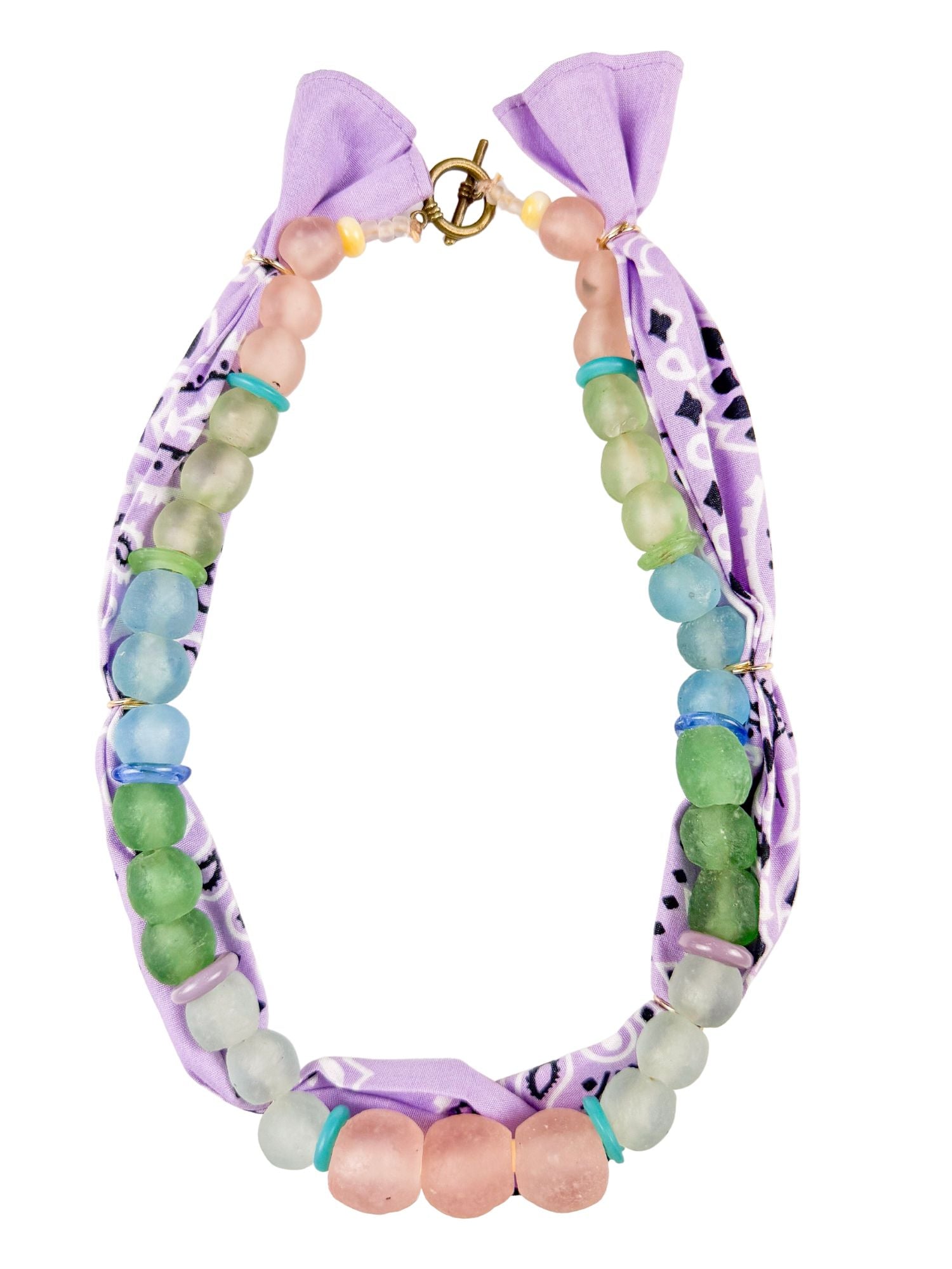 Beaded Bandana Necklace | Glass Charleston