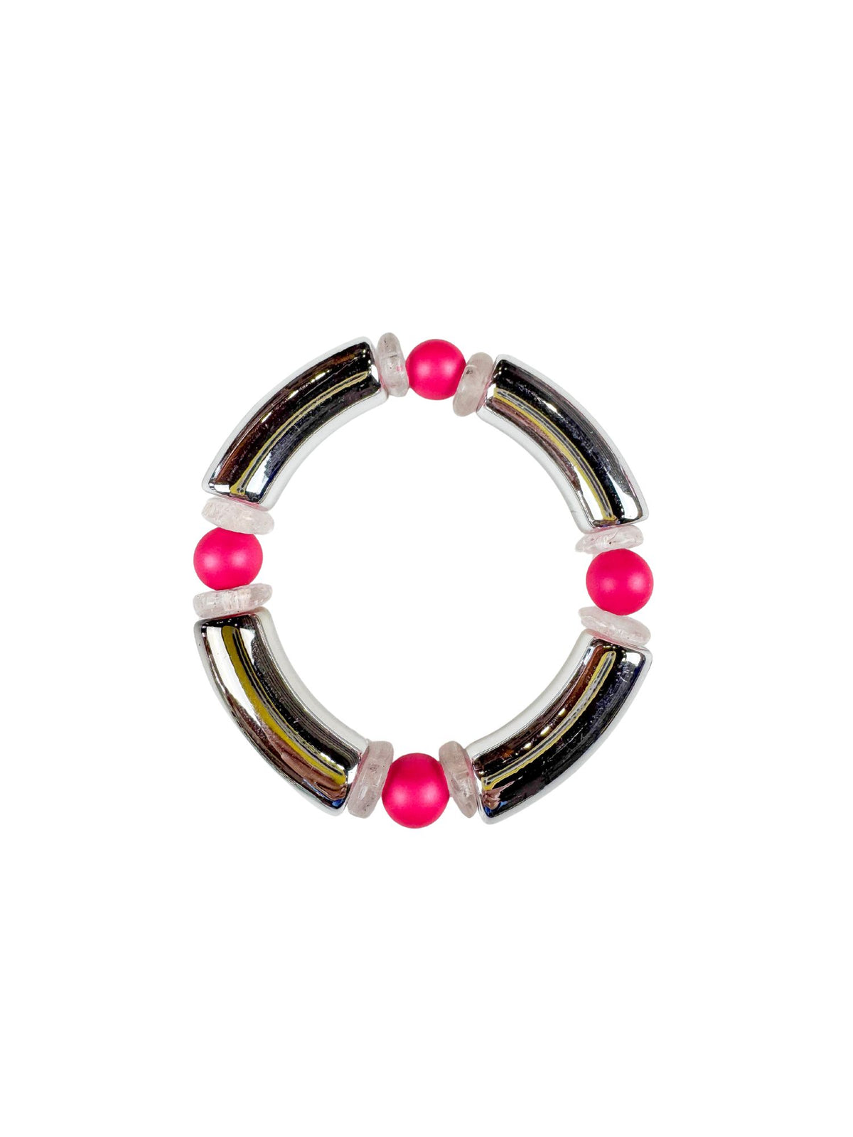 Intricate Stack Bracelet | Metallic Pink | Final Sale
