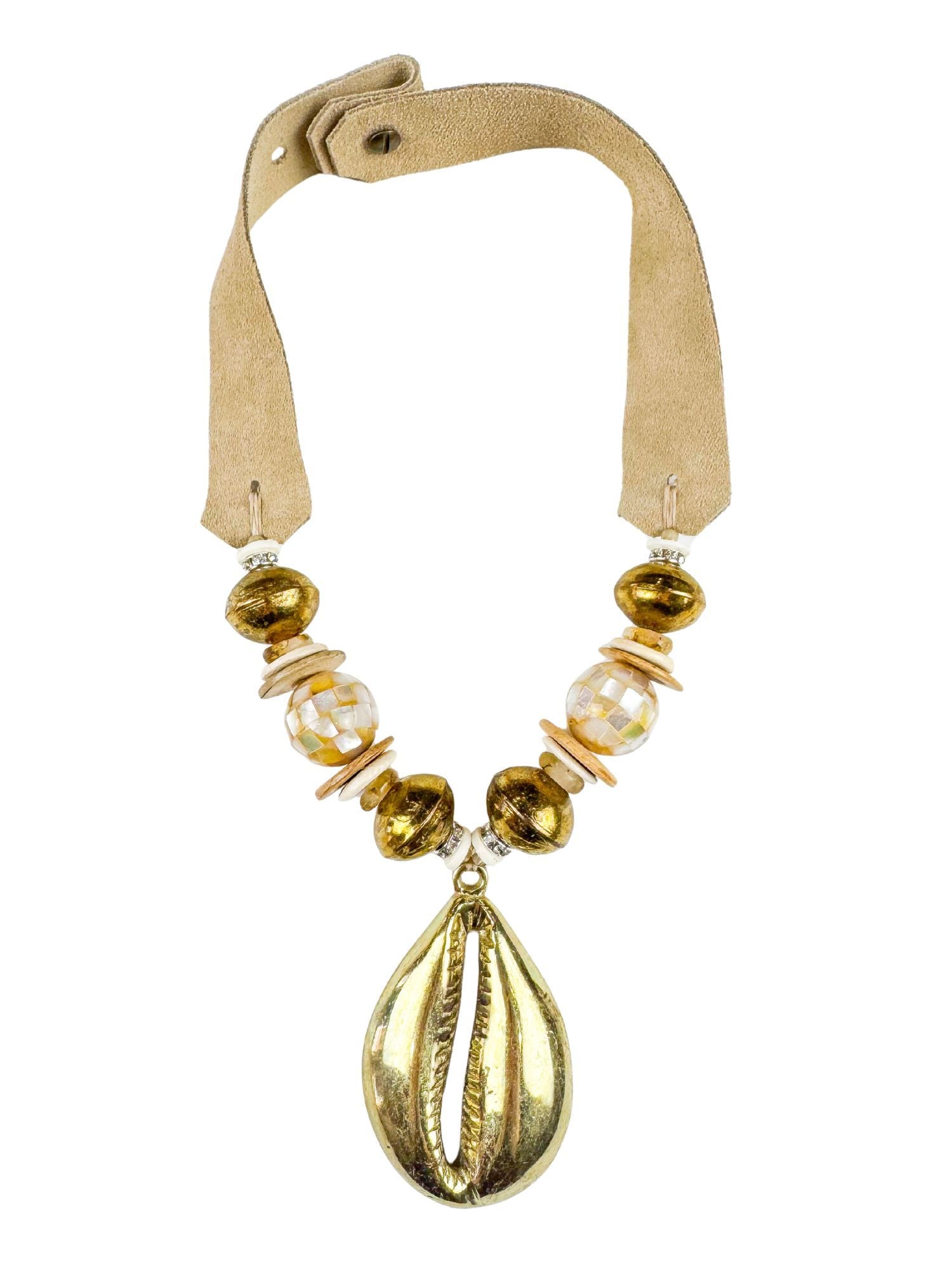 Mid Shell Pendant Necklace | Golden Hour