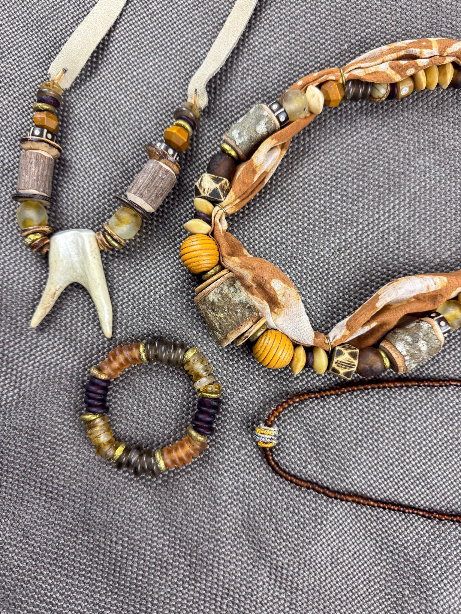Beaded Bandana Necklace | Roots
