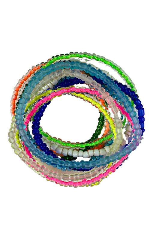 Simple Seed Bracelet Set | Multi