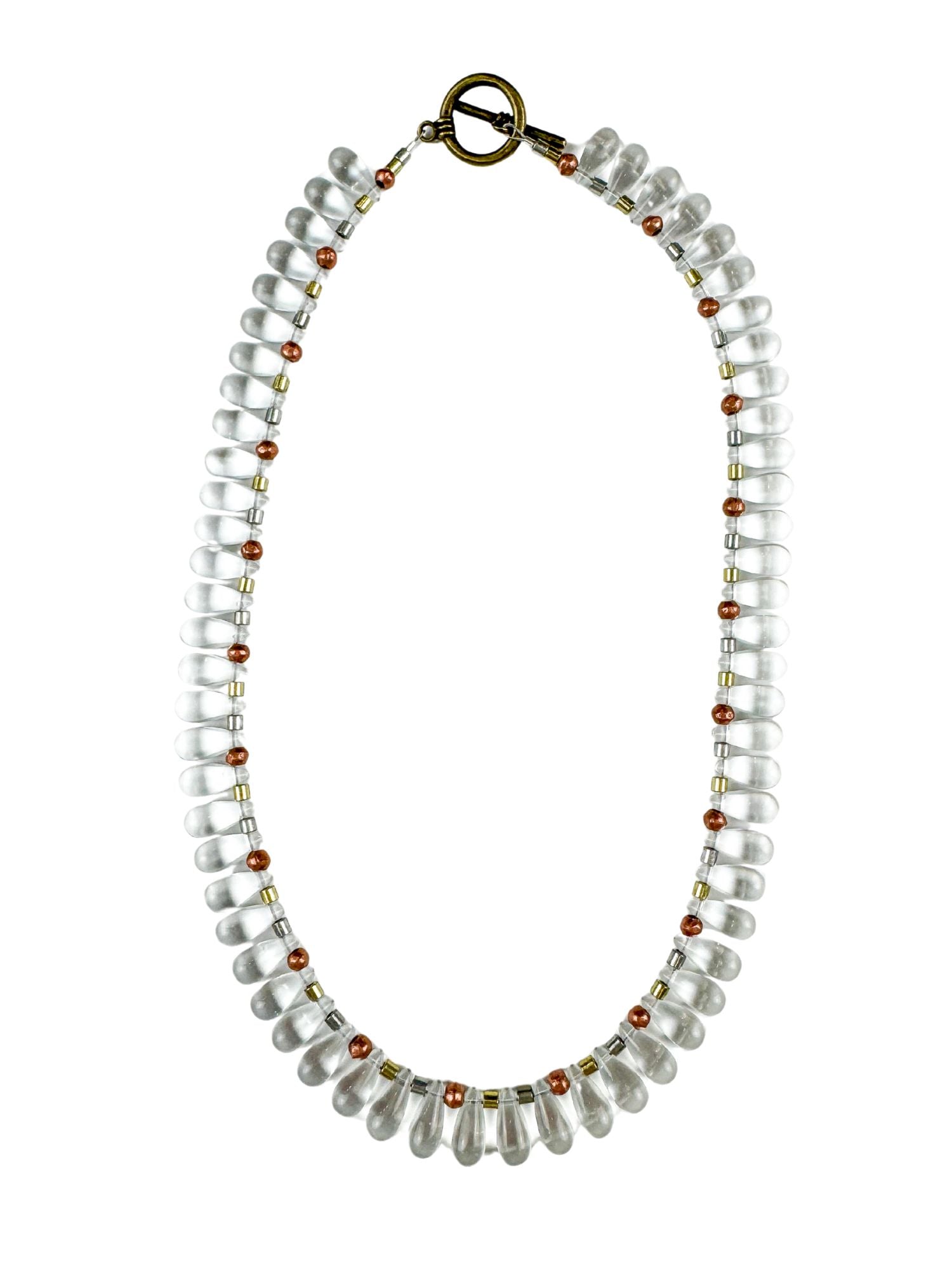 Classic Drop Necklace | Mixed Metal