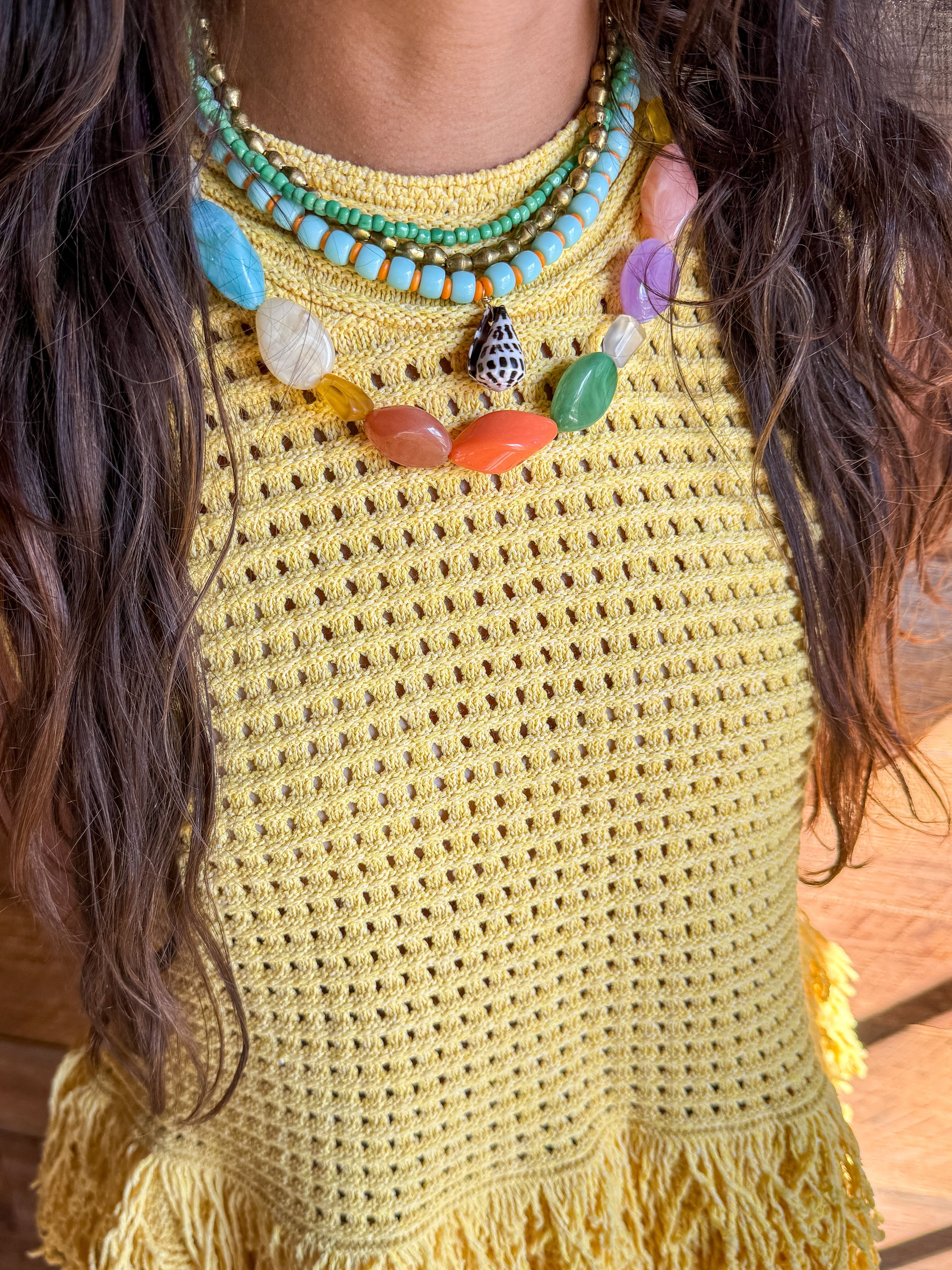 Acrylic Beaded Necklace | Dunmore | Final Sale
