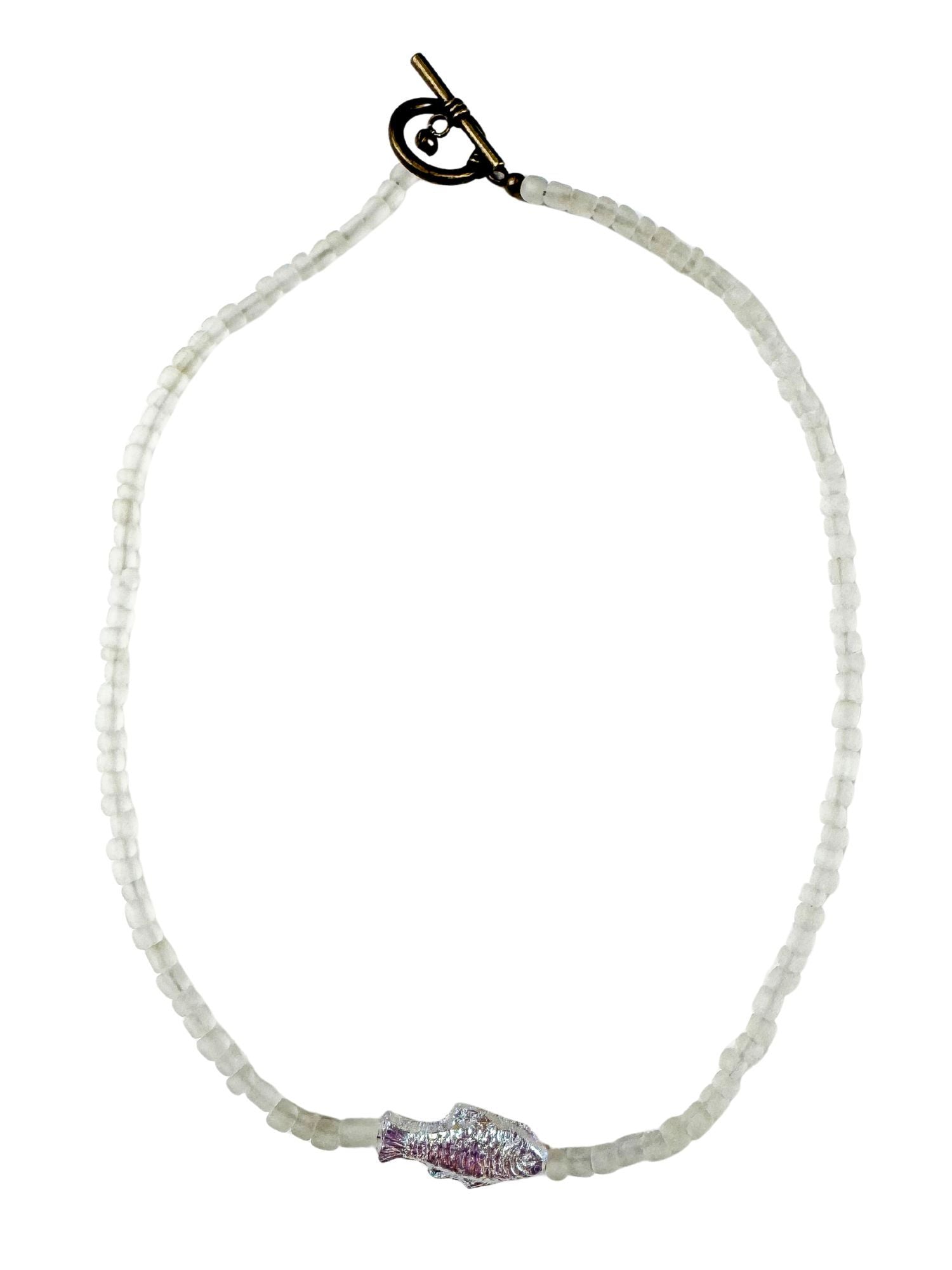 Seed Fish Necklace | Capri | Final Sale