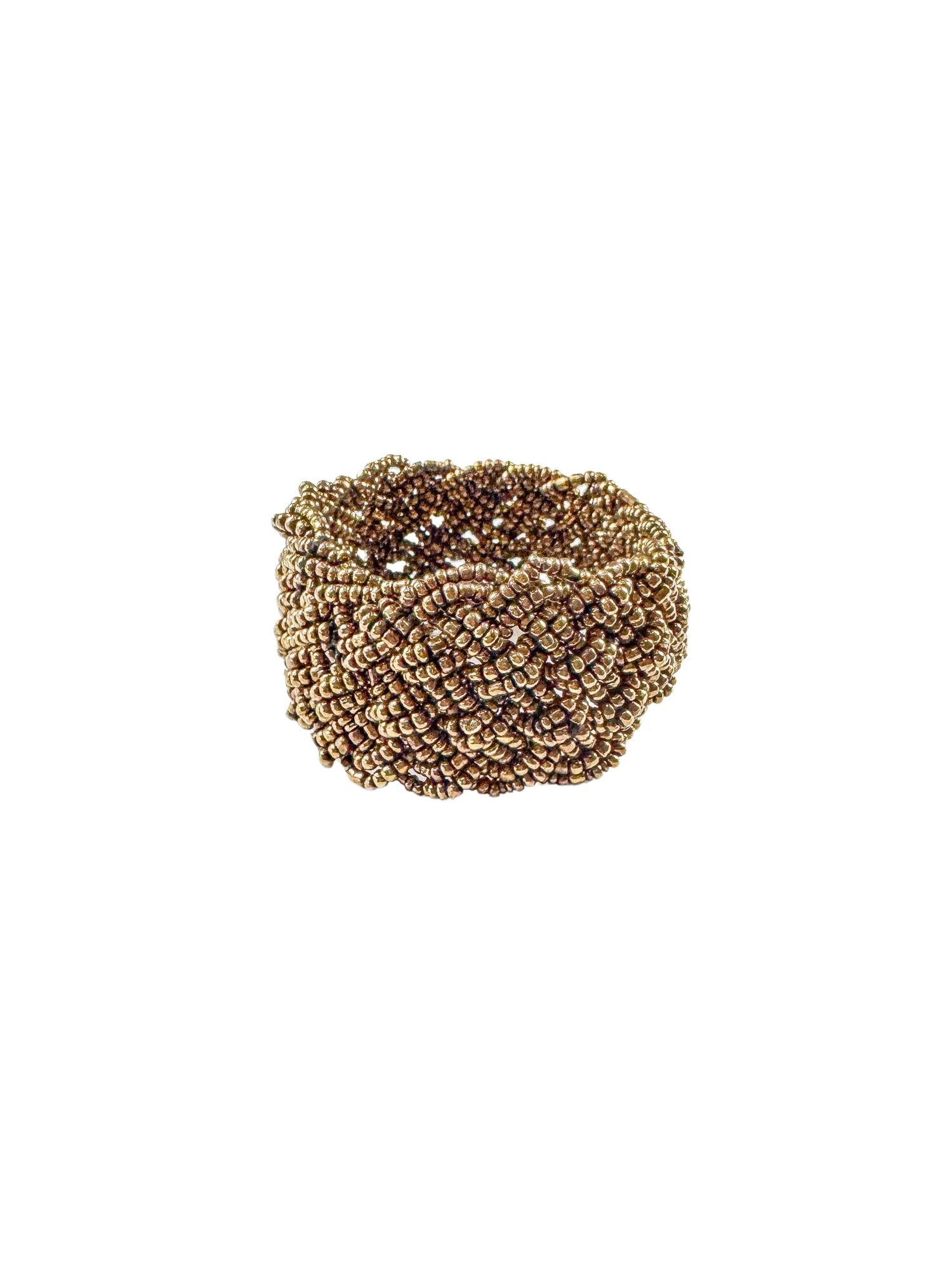 Beaded Stretch Bracelet | Gold | Final Sale