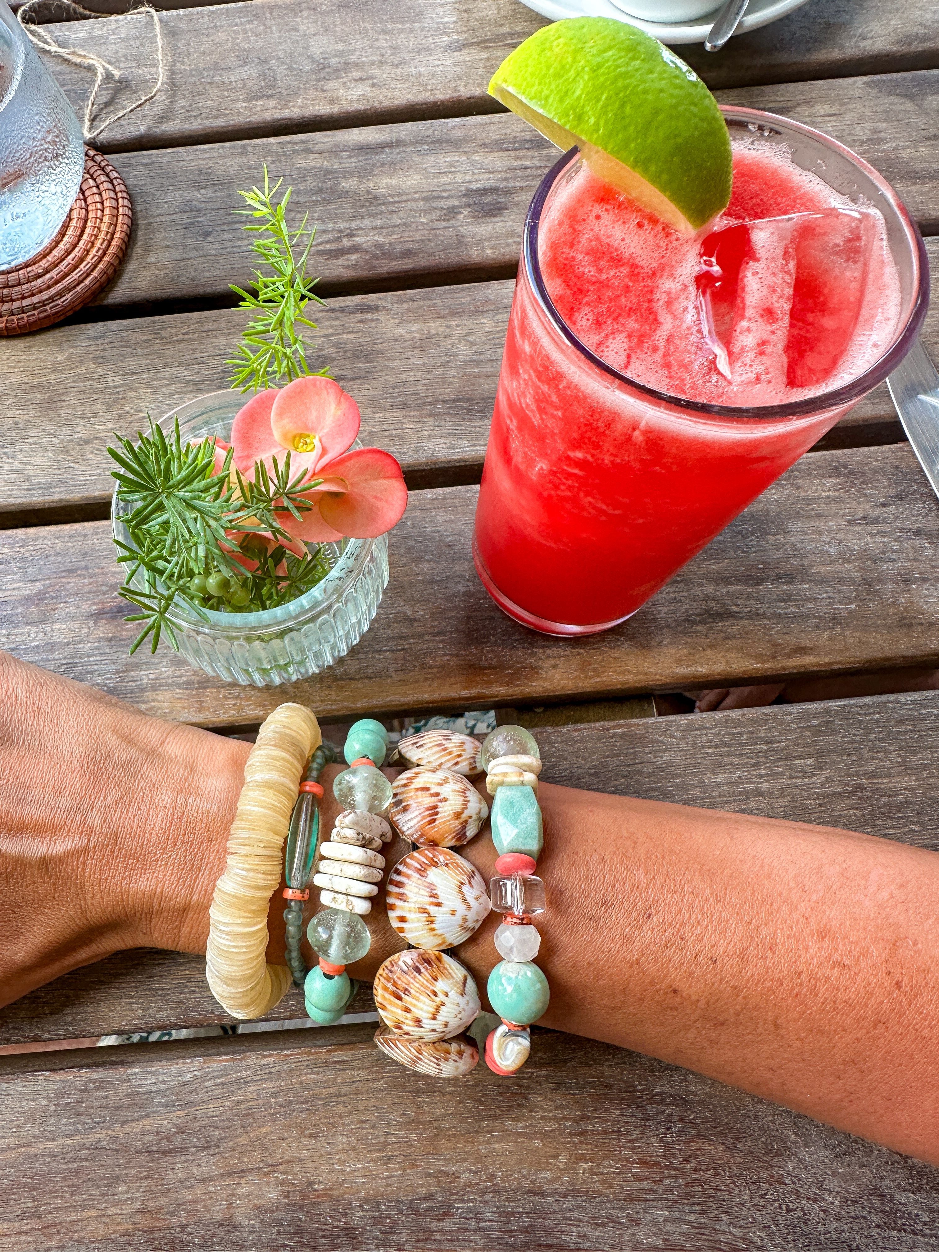 Shell Disc Bracelet | Coral Bay