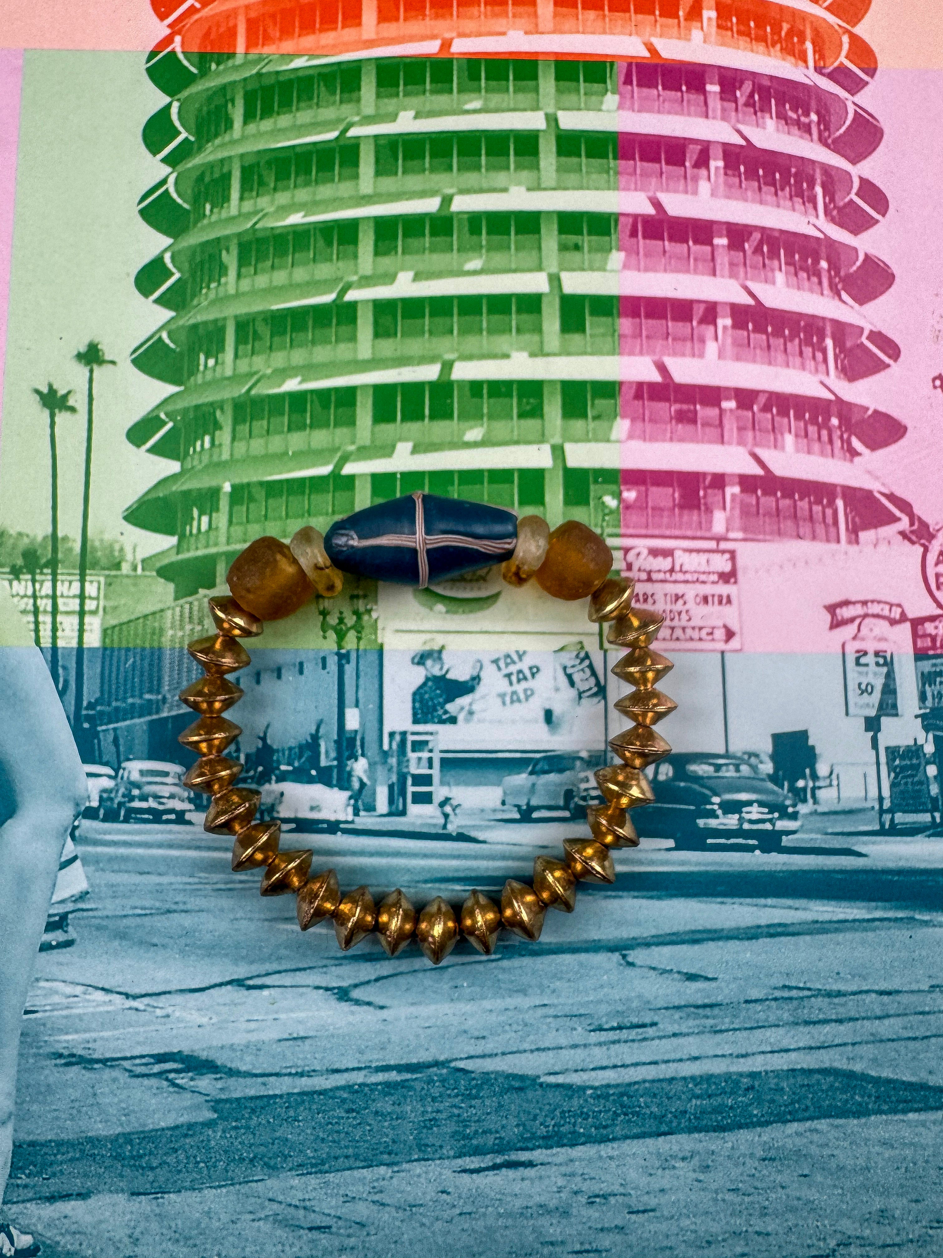 Metal Stack Bracelet | Indigo Range