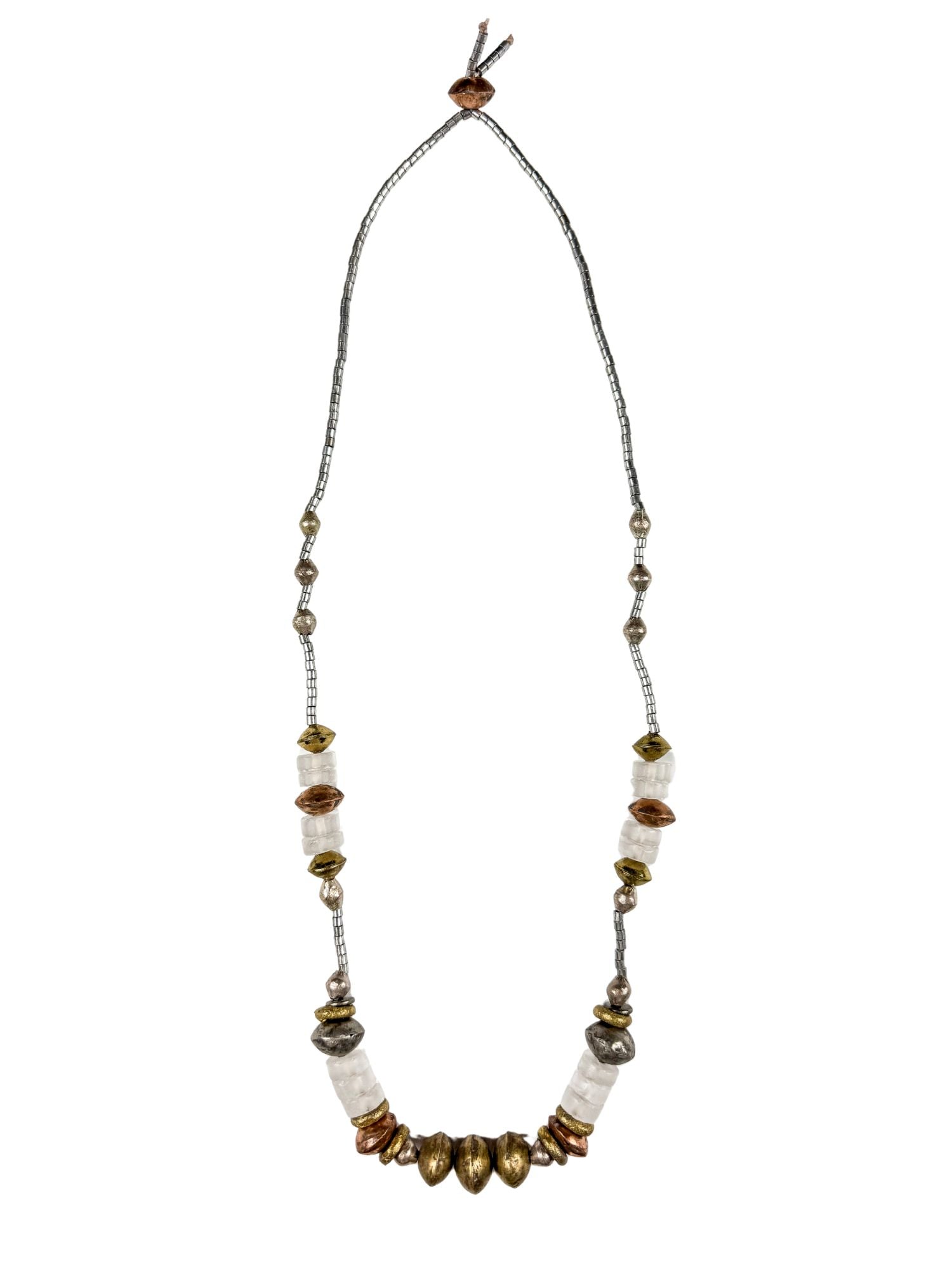 Long Seed Necklace | Mixed Metal