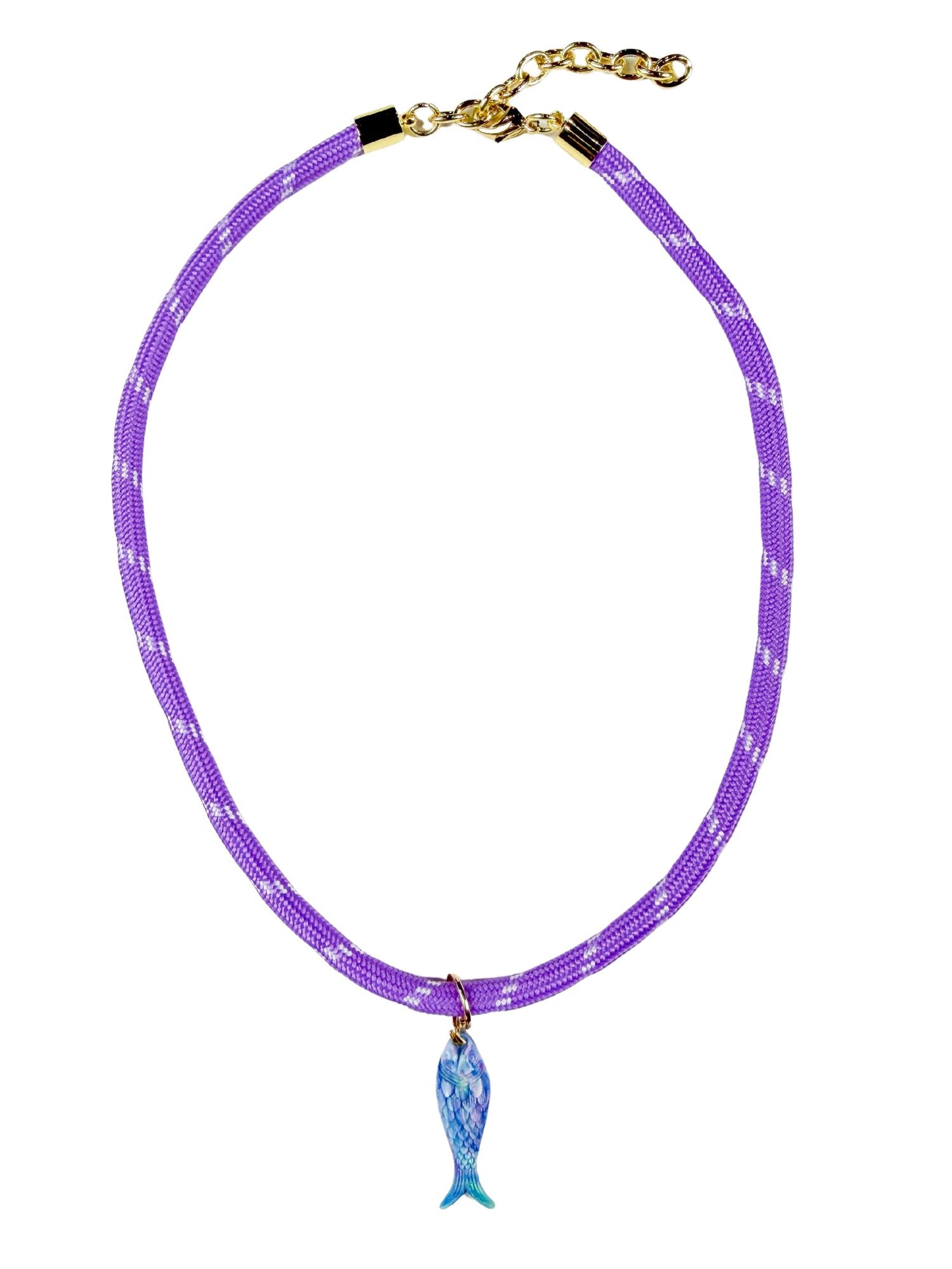 Rope Fish Necklace | Lilac