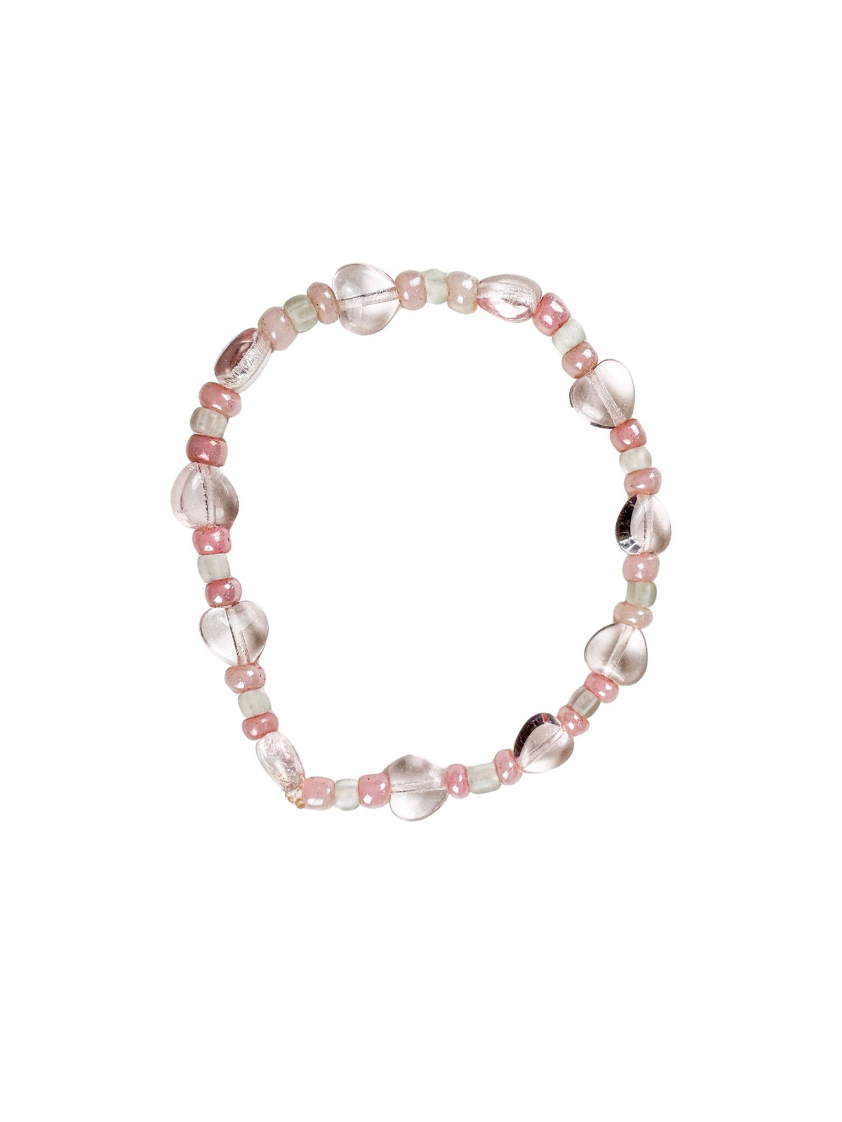 Seed Stack Bracelet | Pink Hearts | Final Sale