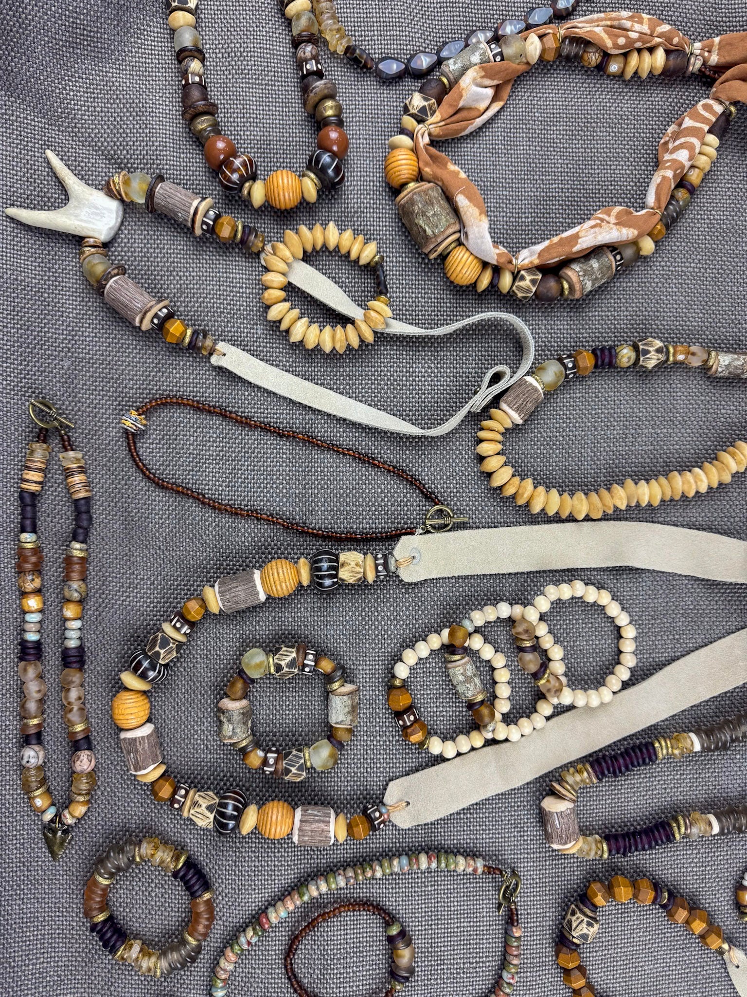 Beaded Bandana Necklace | Roots