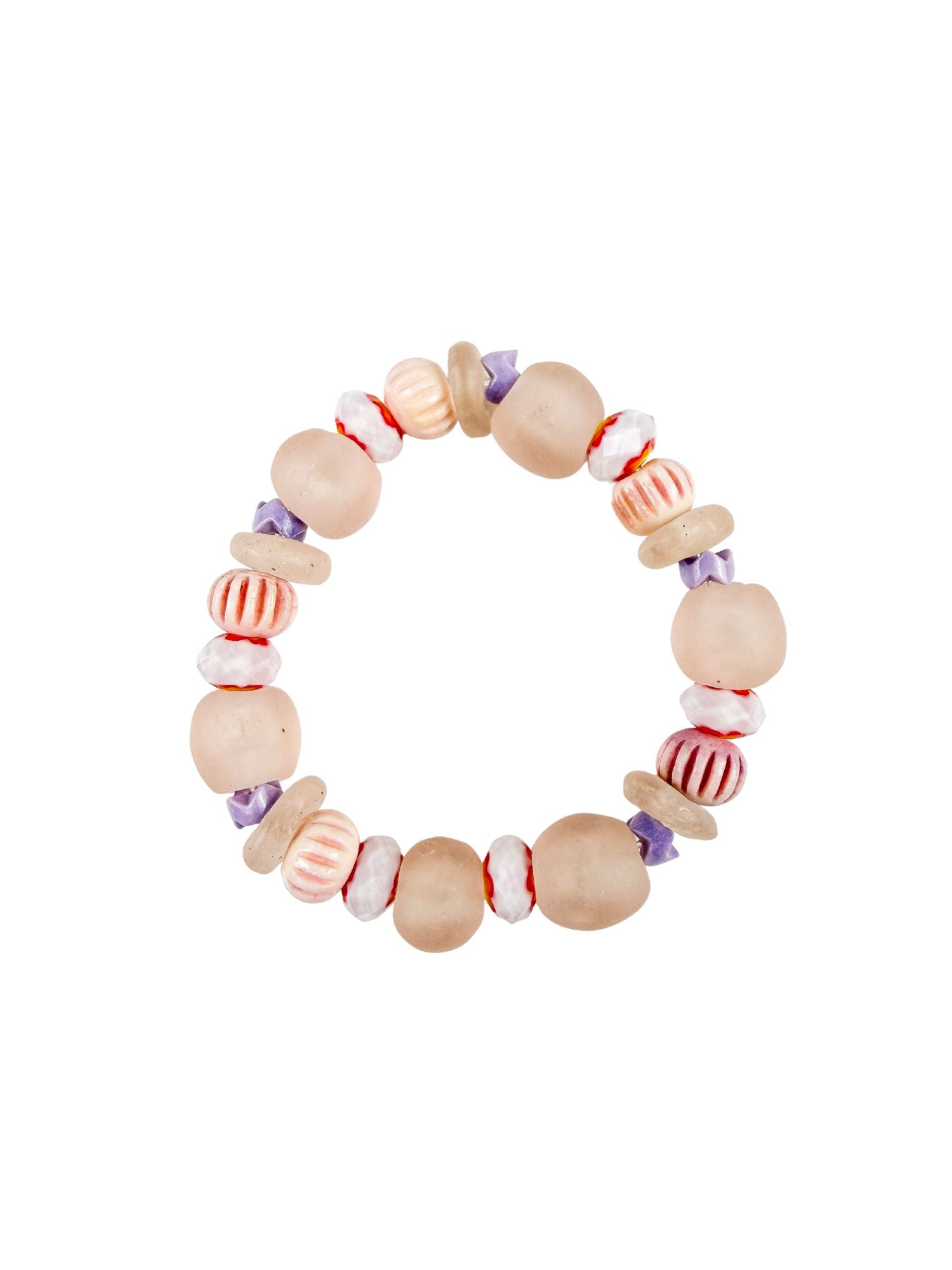 Intricate Stack Bracelet | Pink