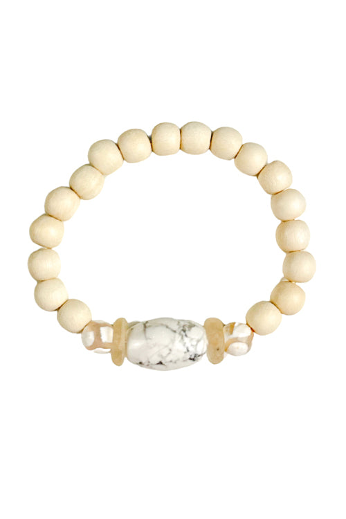 Single Stack Bracelet | Blanc