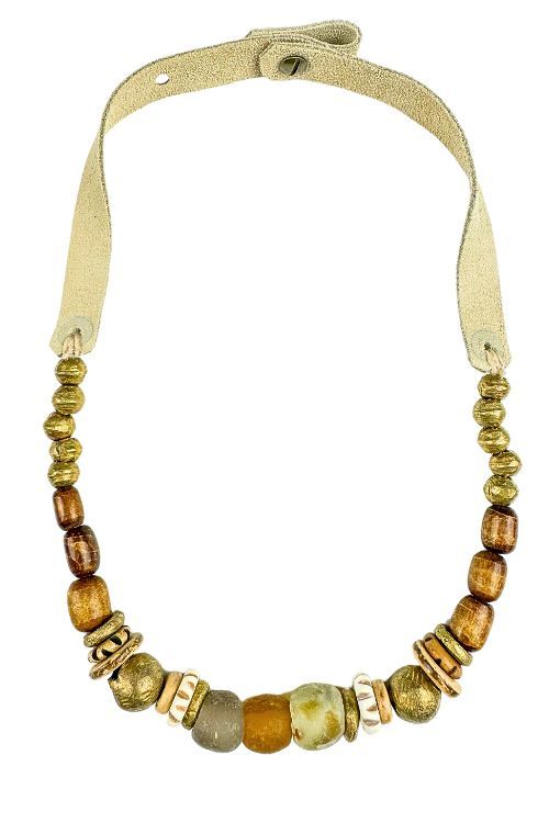 Slim Choker Necklace | Brown Trout