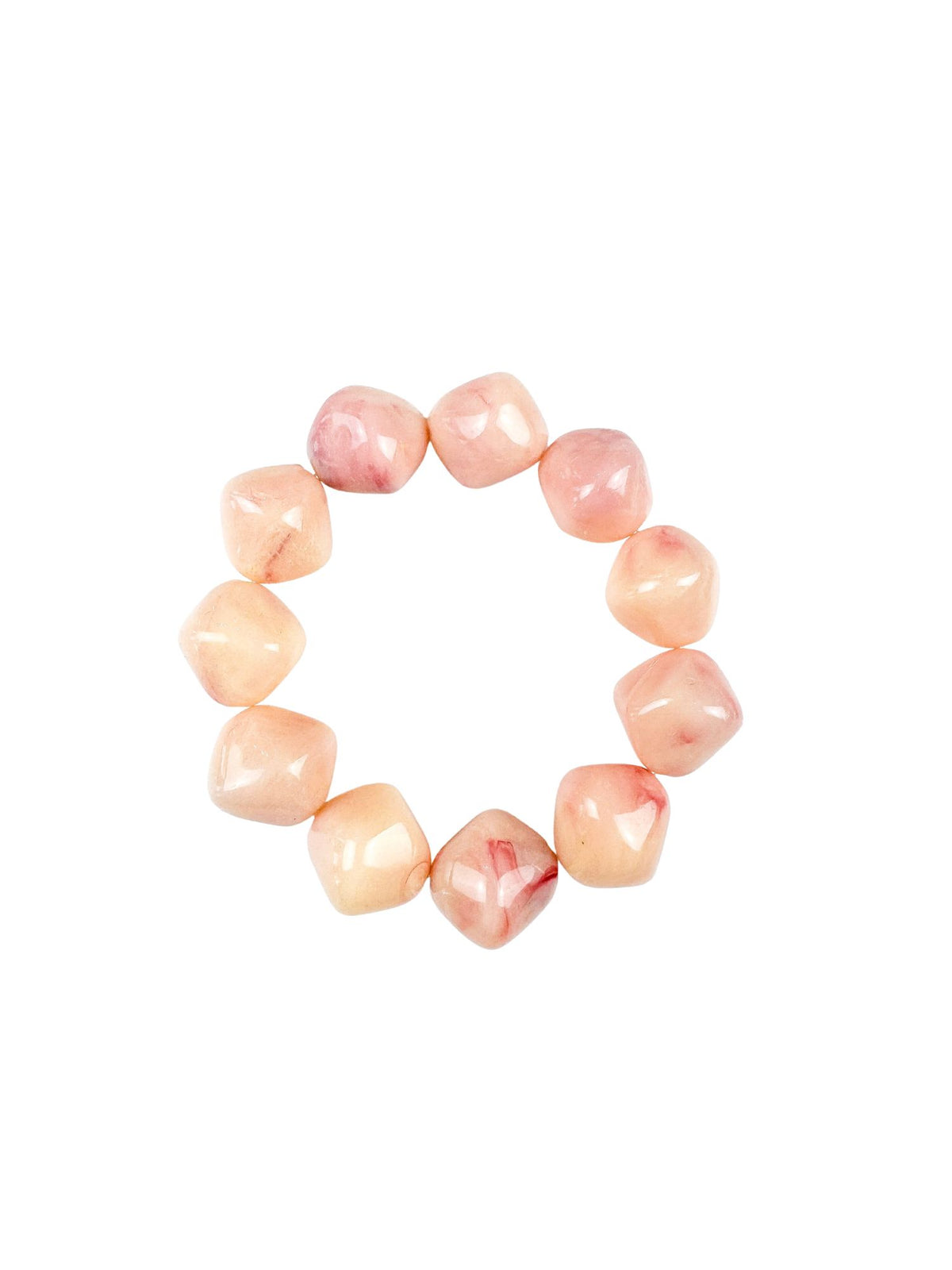 Acrylic Beaded Bracelet | Blush