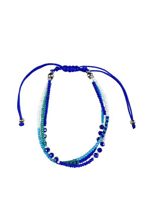 Eras Seed Layered Bracelet | Blue