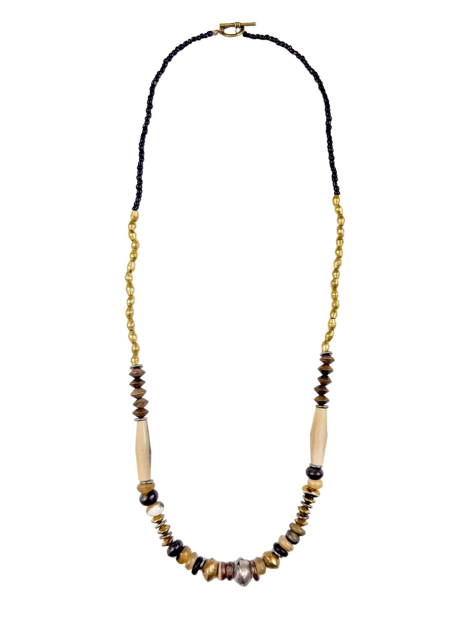 Long Seed Necklace | Slate