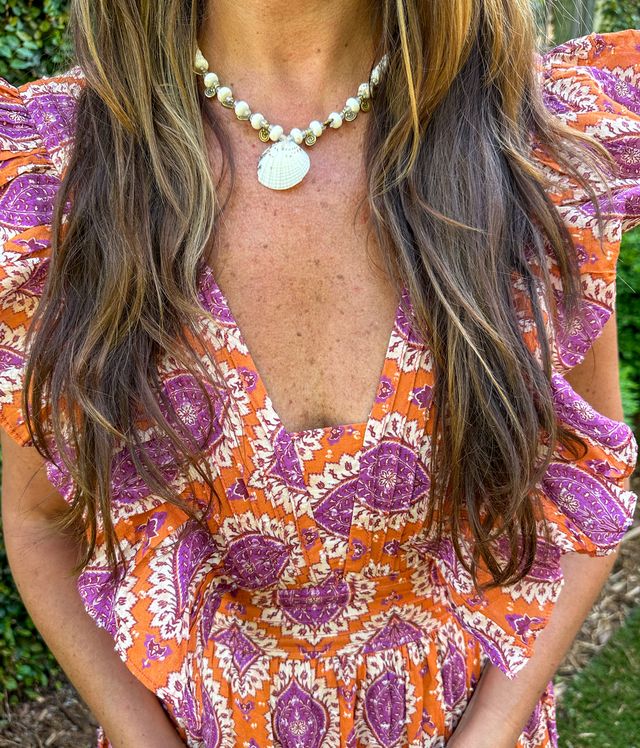 Classic Shell Necklace | White