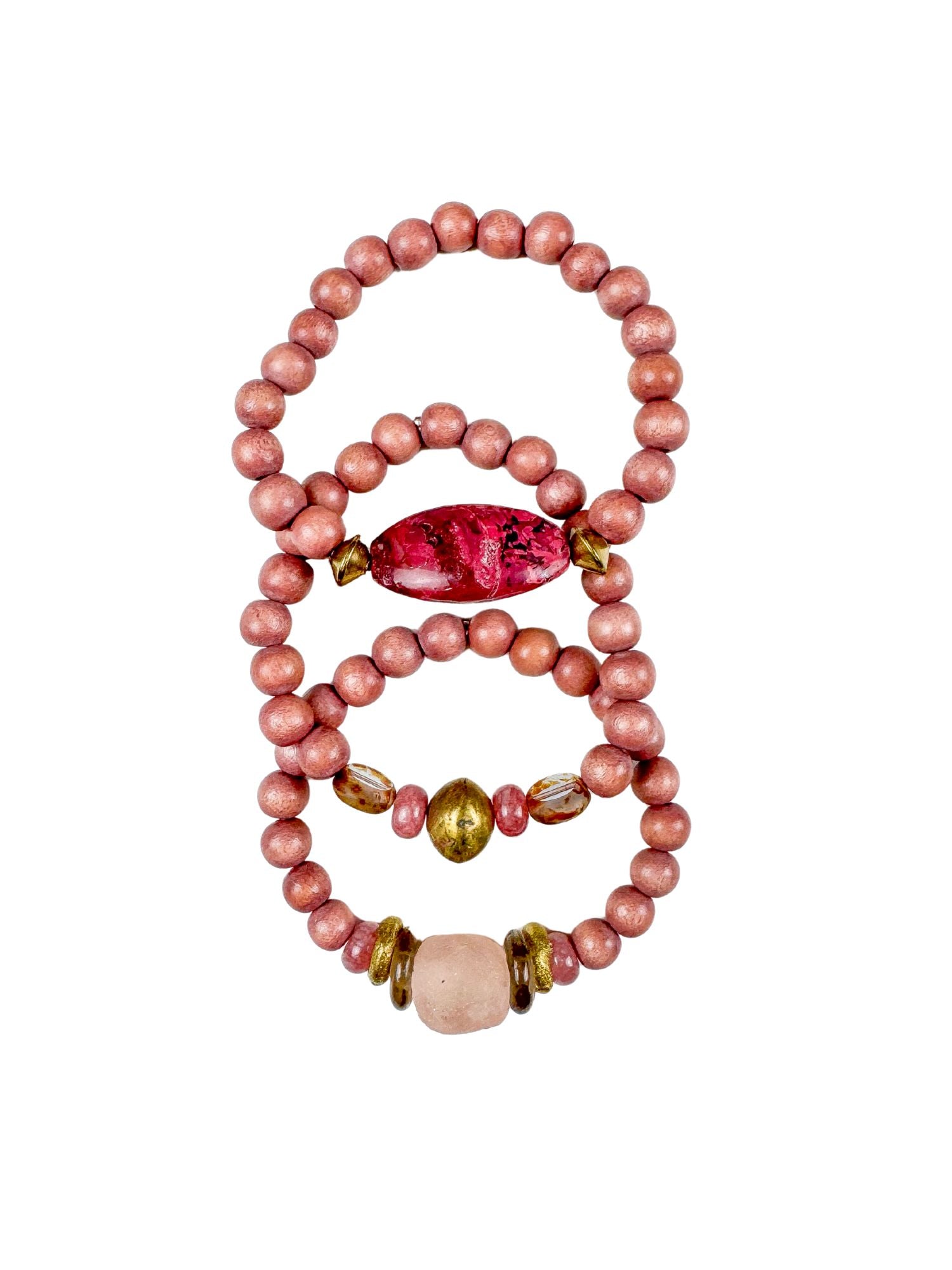 Trio Stack Bracelet Set | Desert Rose