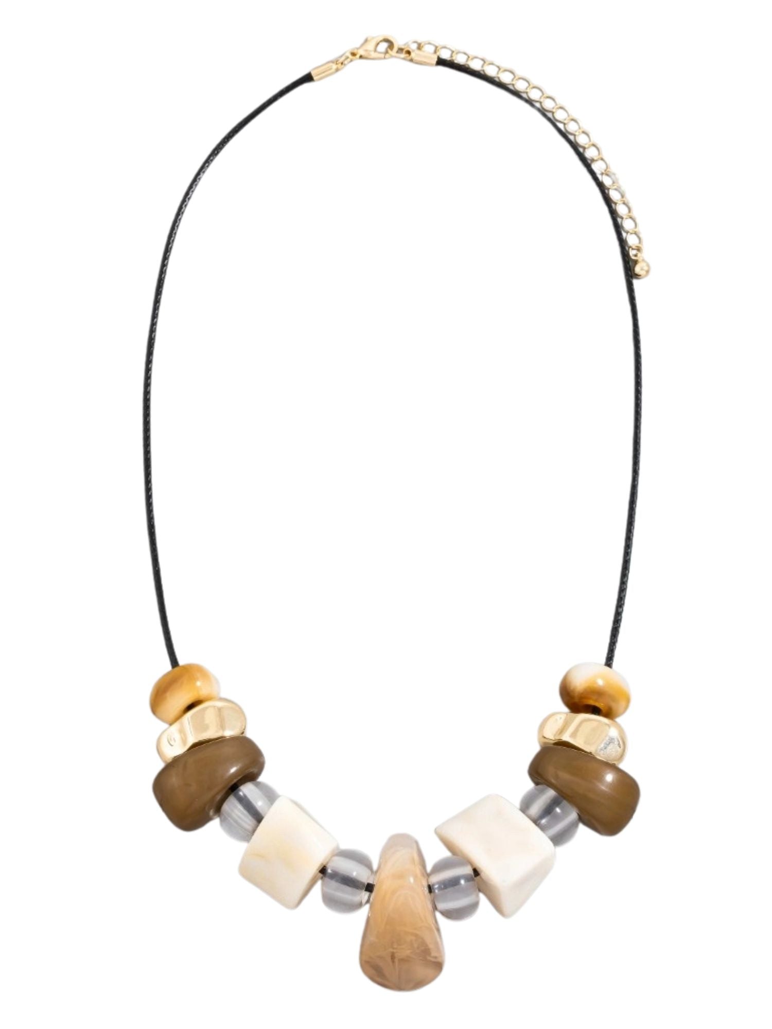 Acrylic Cord Necklace | Neutral | Final Sale