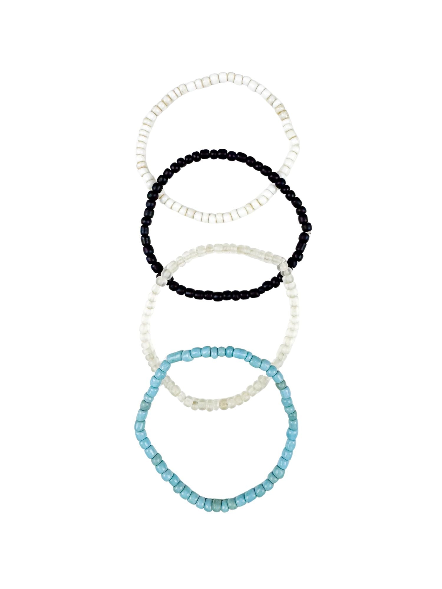 Simple Seed Bracelet Set | Panther Pride