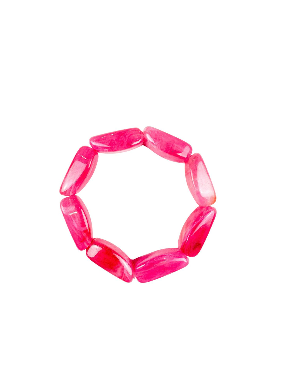 Acrylic Beaded Bracelet | Pink