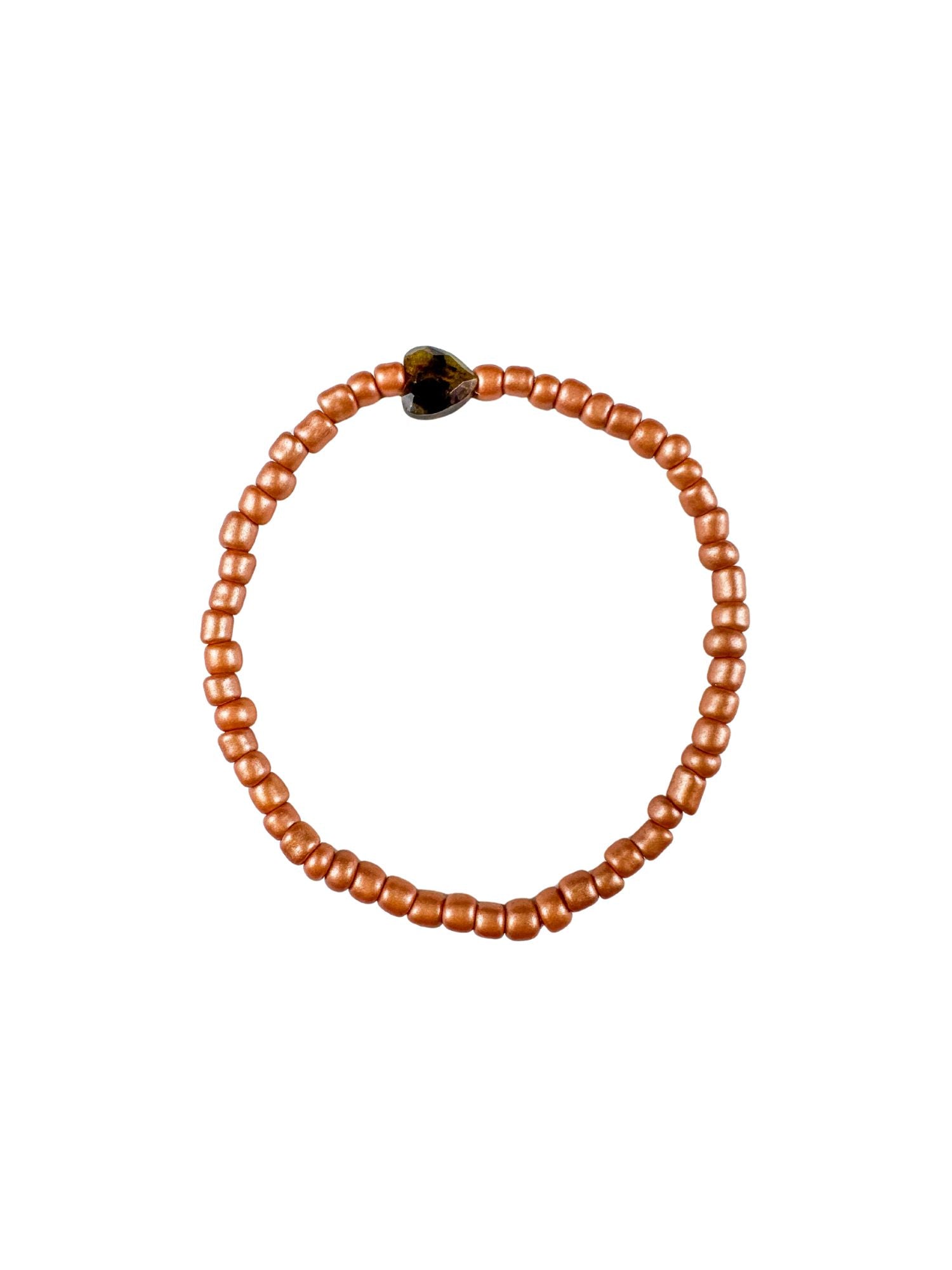 Seed Heart Bracelet | Rose Gold