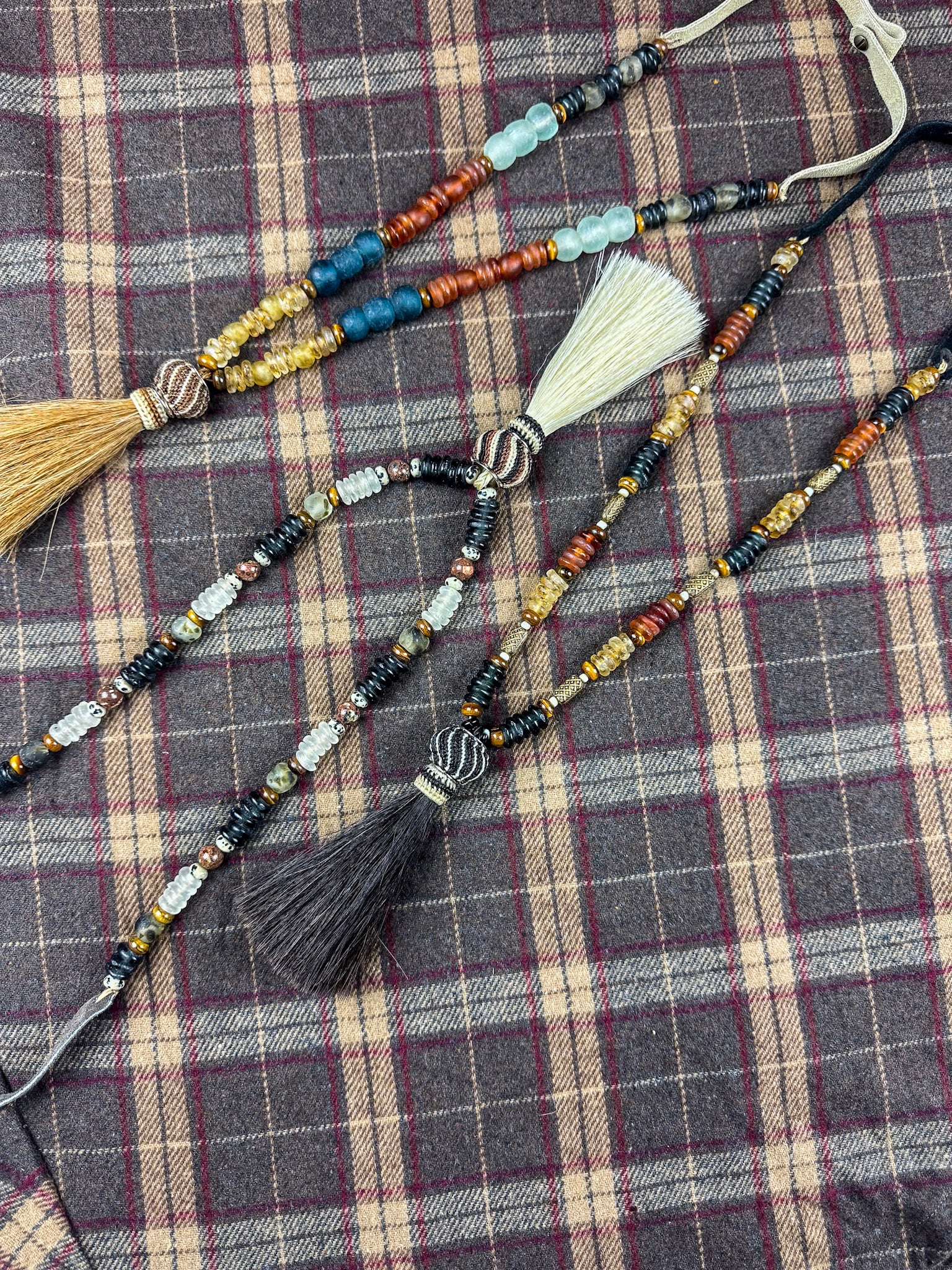 Slim Horse Hair Necklace | Black Equestrian
