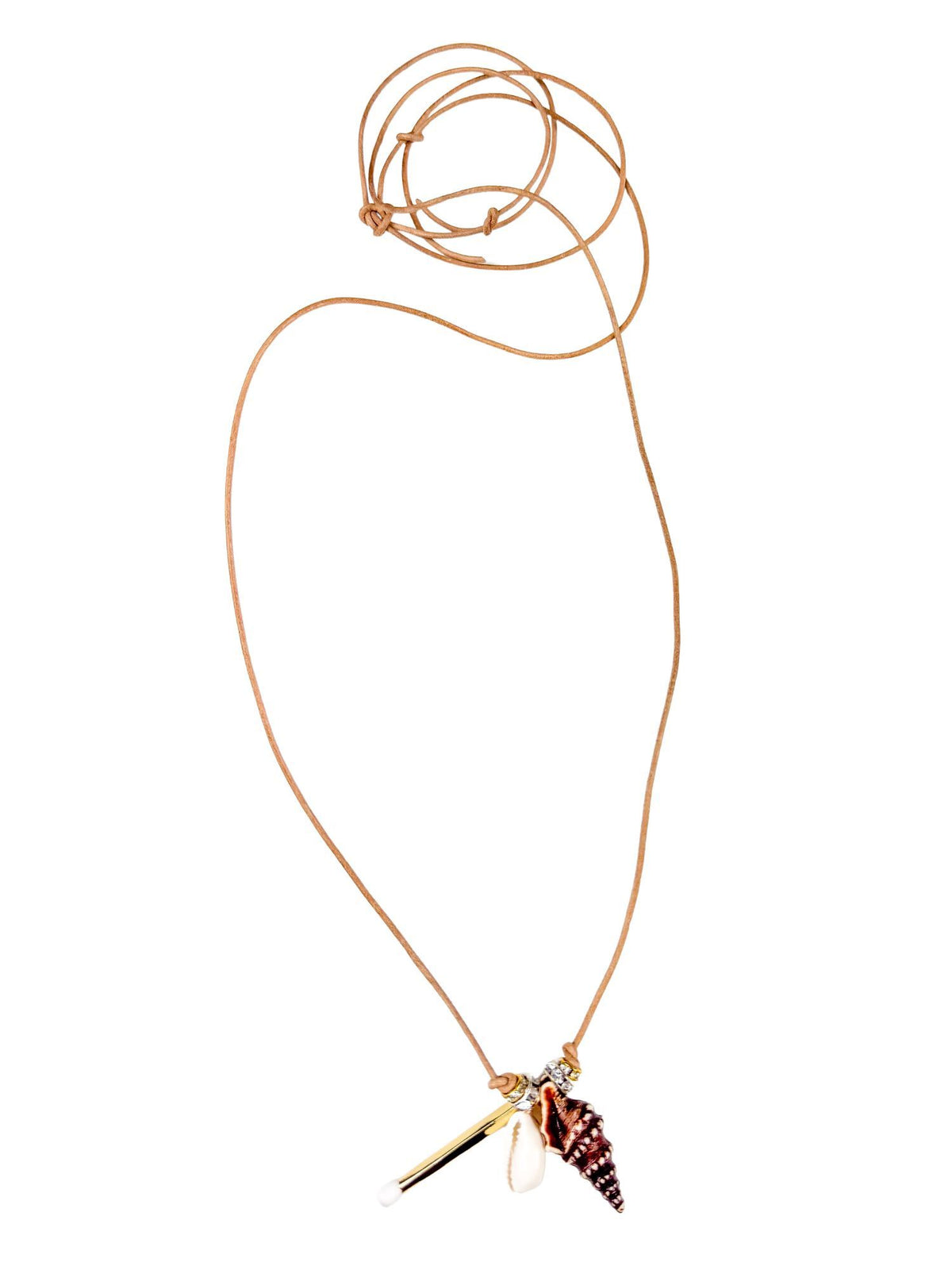 Cord Charm Necklace | Neutral | Final Sale