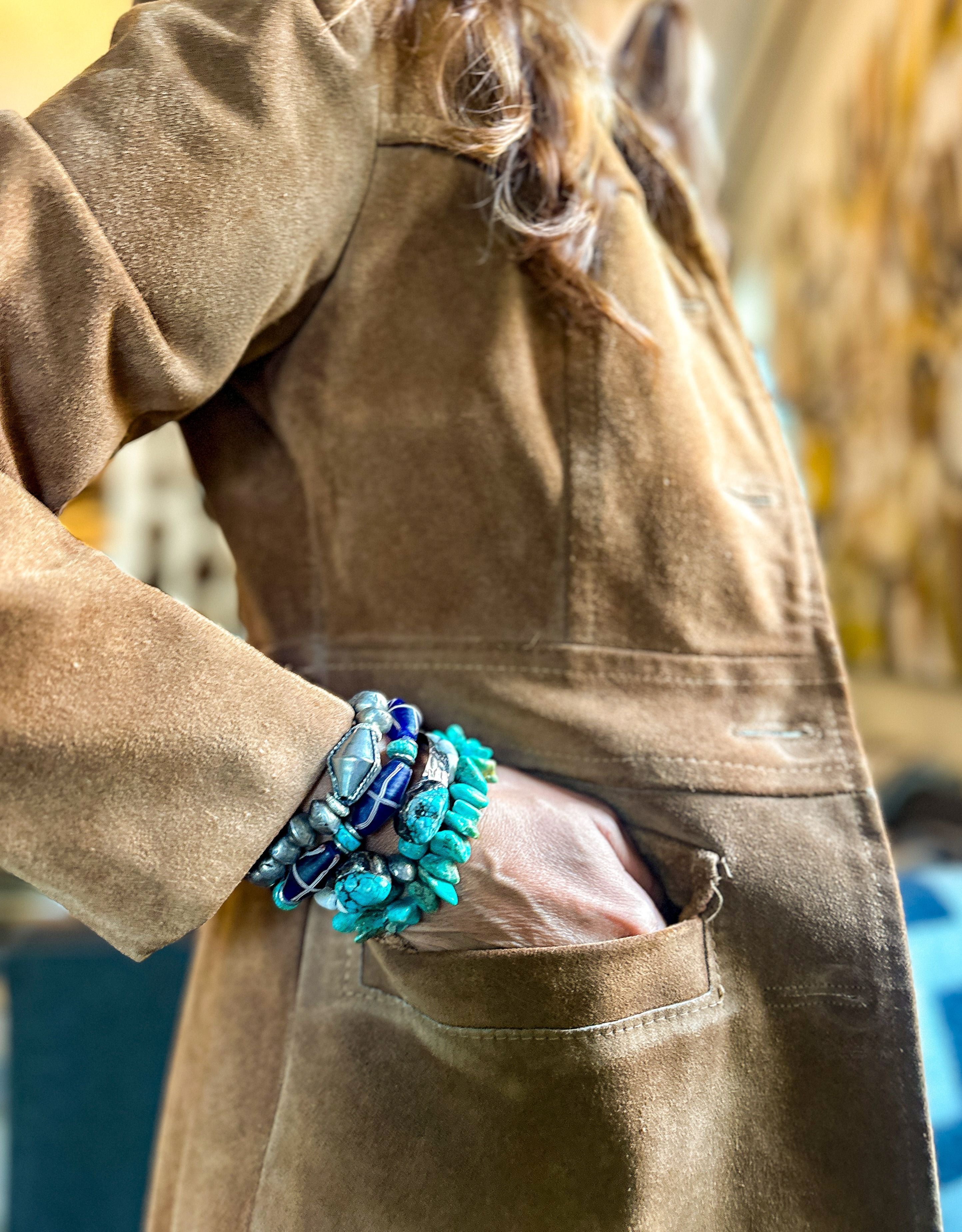 Intricate Stack Bracelet | Blue
