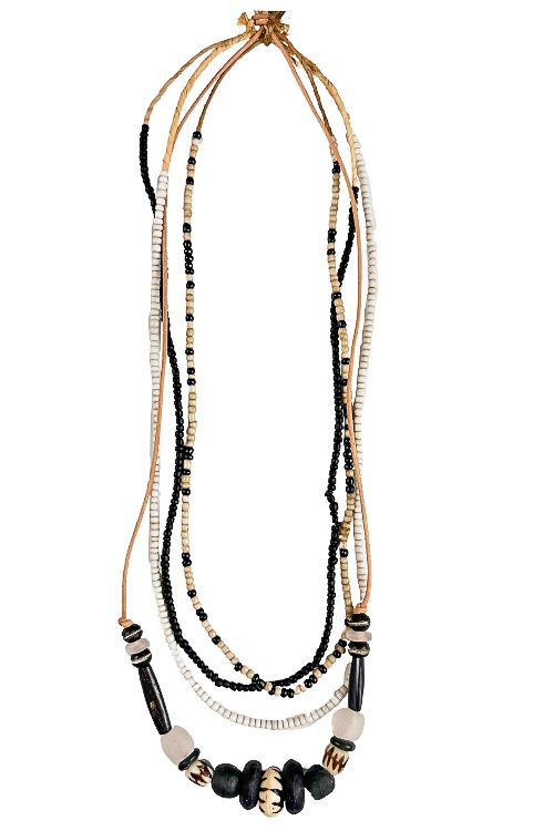 Layer Necklace Set | Black