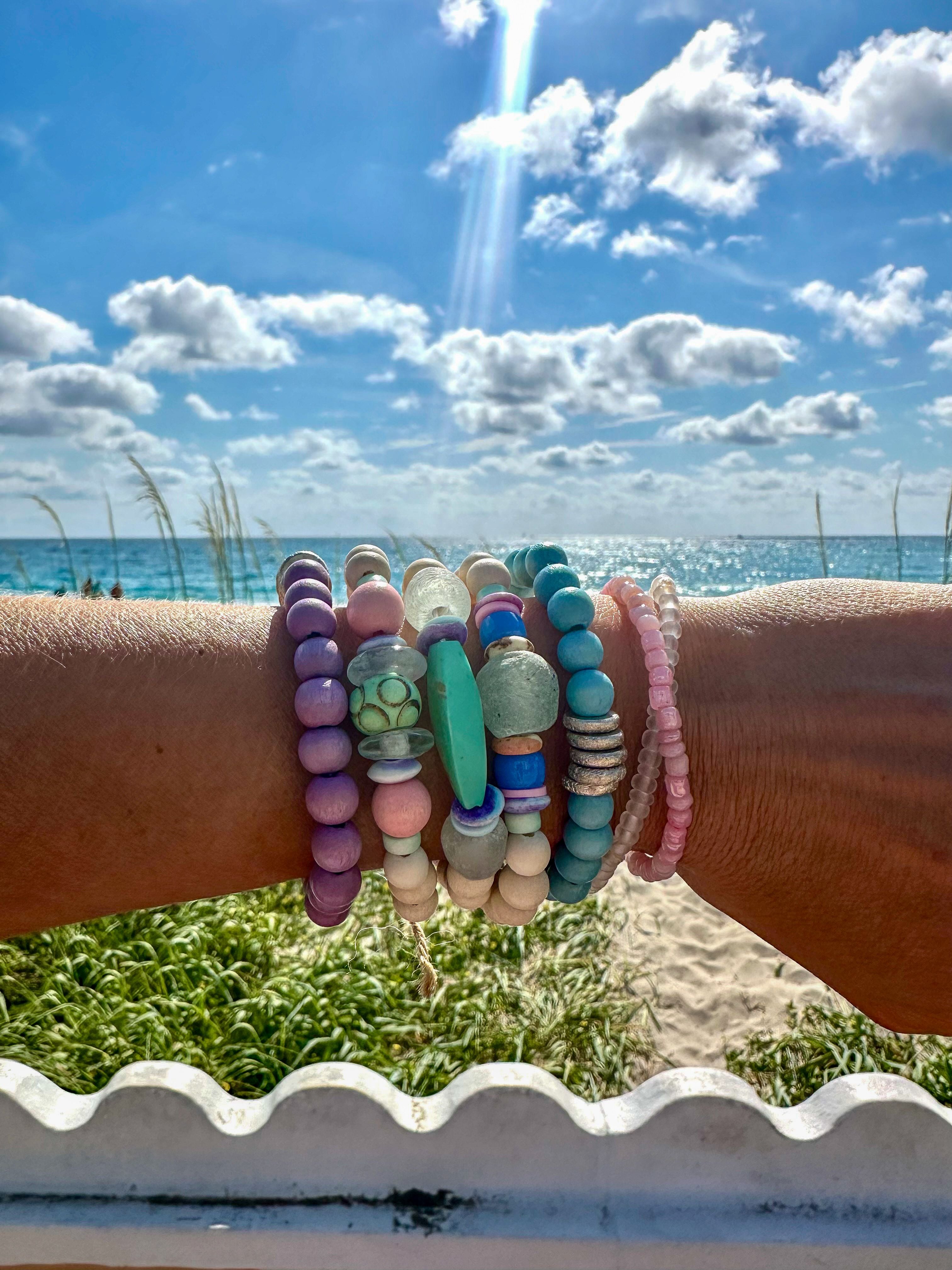 Simple Stack Bracelet | Blue