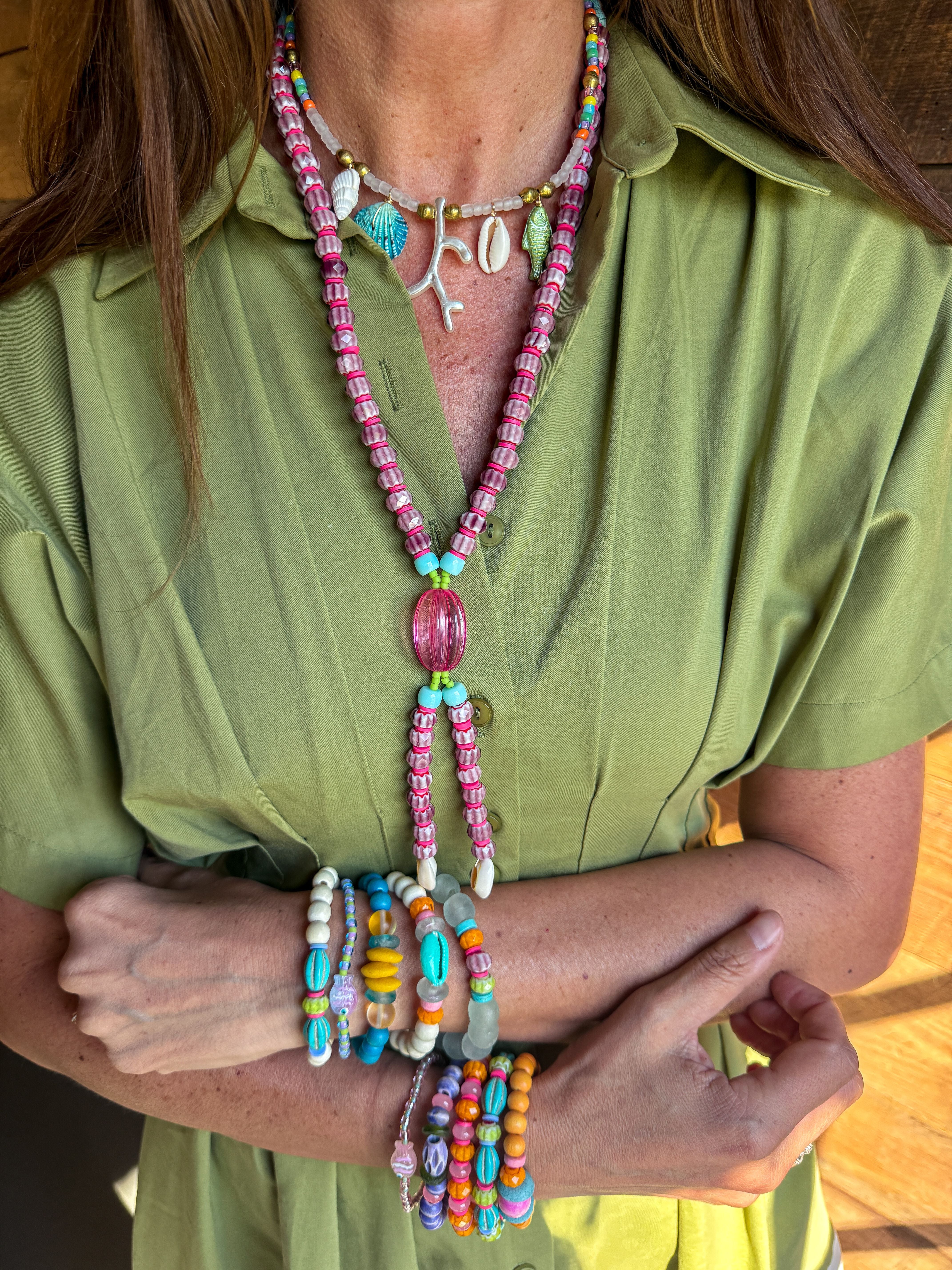 Lariat Necklace | Lilac
