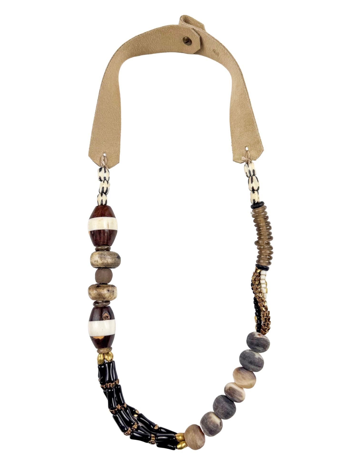 Woven Luxe Necklace | Slate