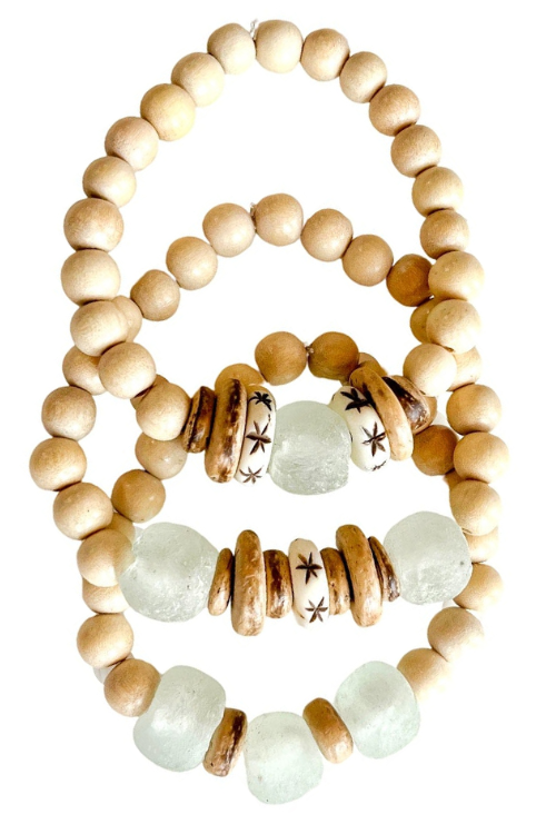 Trio Stack Bracelet Set | Mist
