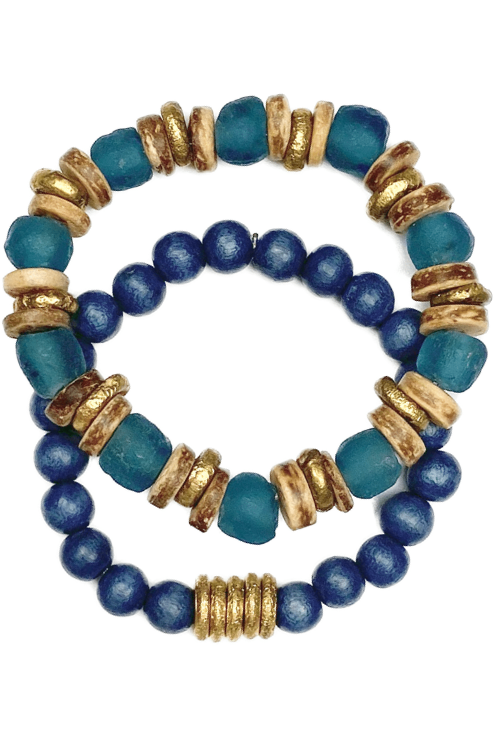 Duo Bracelet Set | Indigo