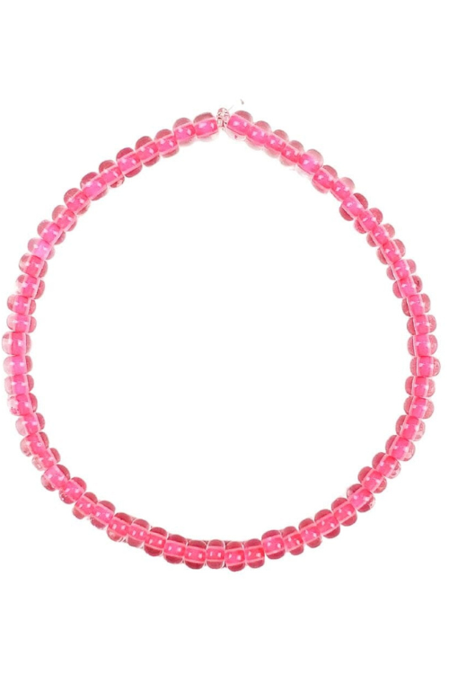 Simple Seed Bracelet | Electric Pink