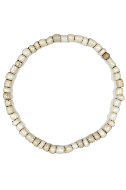Simple Seed Bracelet | Cream