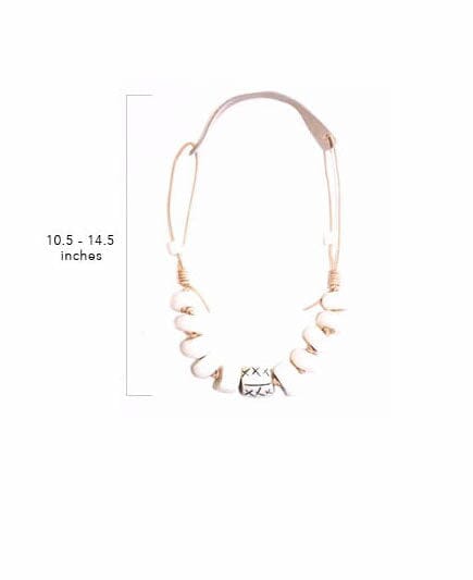 Cord Classic Necklace | White