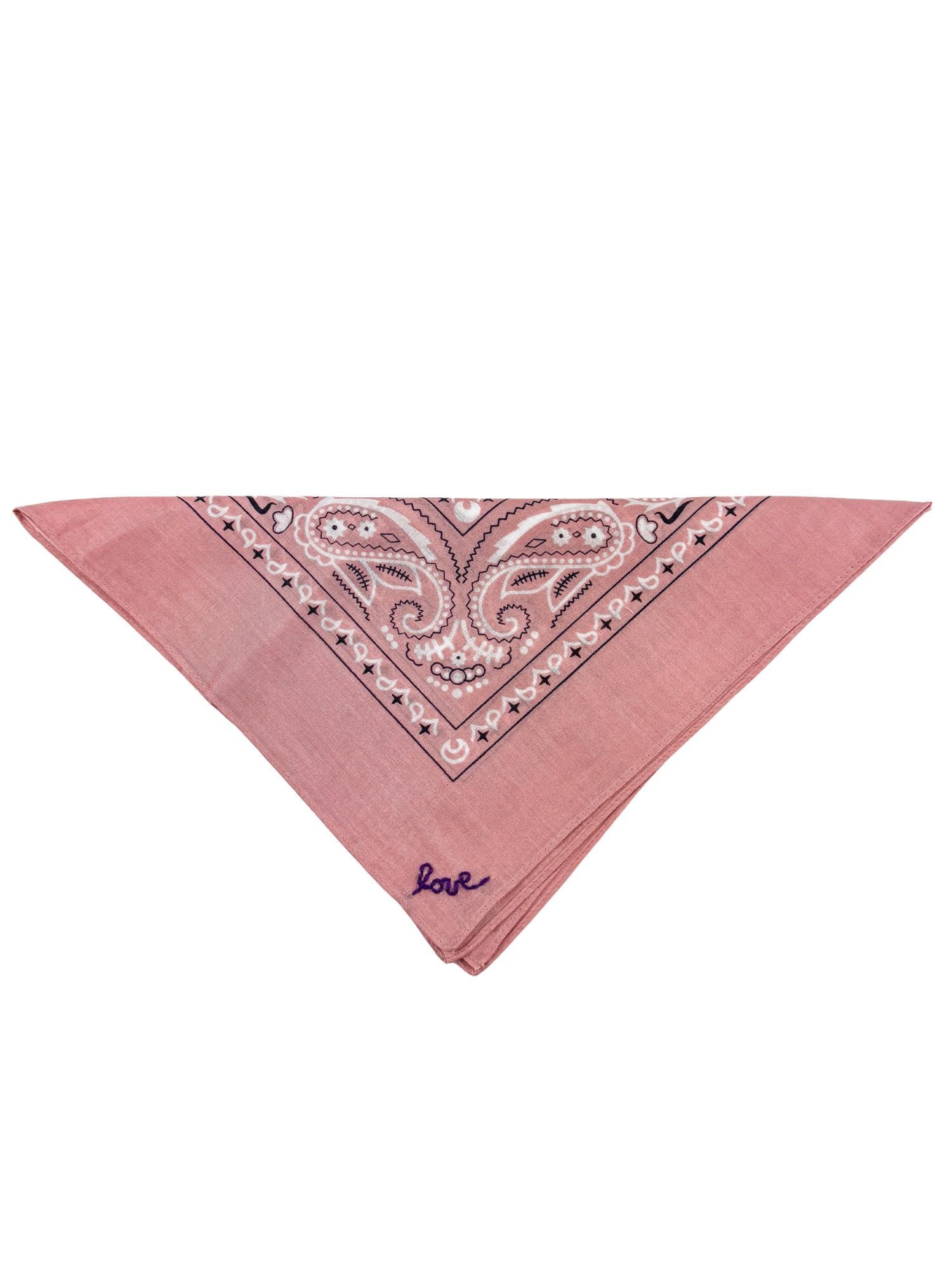 Stitched Bandana | Dusty Rose